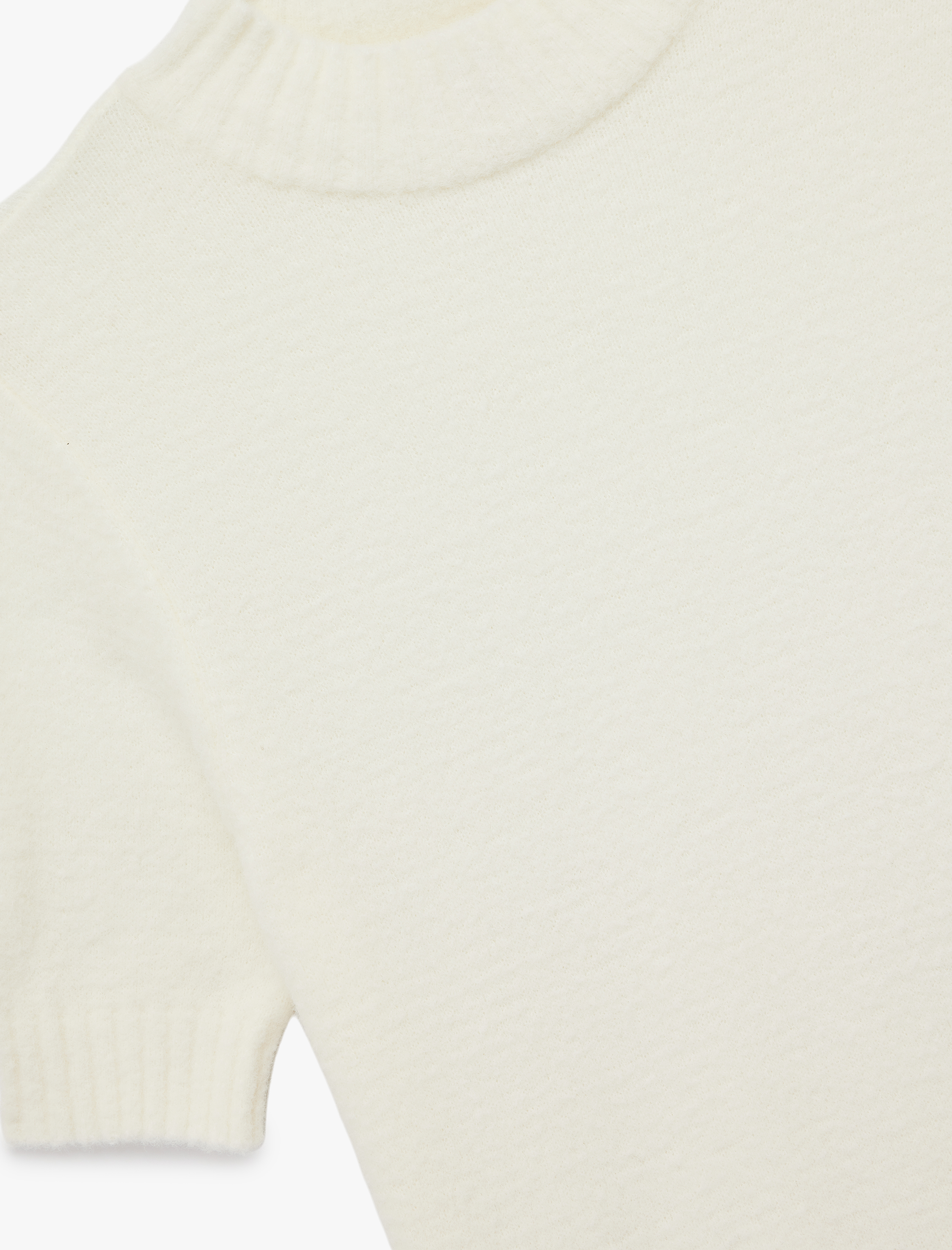   Regular Fit Kısa Kollu Dik Yaka Triko Kazak