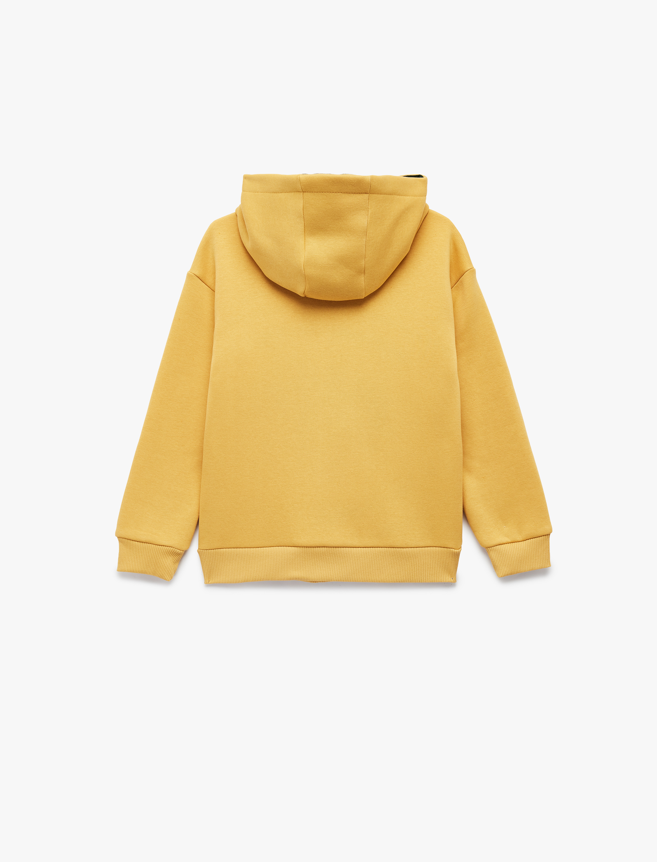  Erkek Çocuk Uzun Kollu Nakışlı Şardonlu Oversize Kapşonlu Sweatshirt