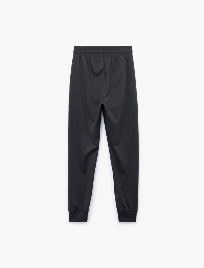  Yüksek Bel Cep Detaylı Bağcıklı Jogger Eşofman Altı