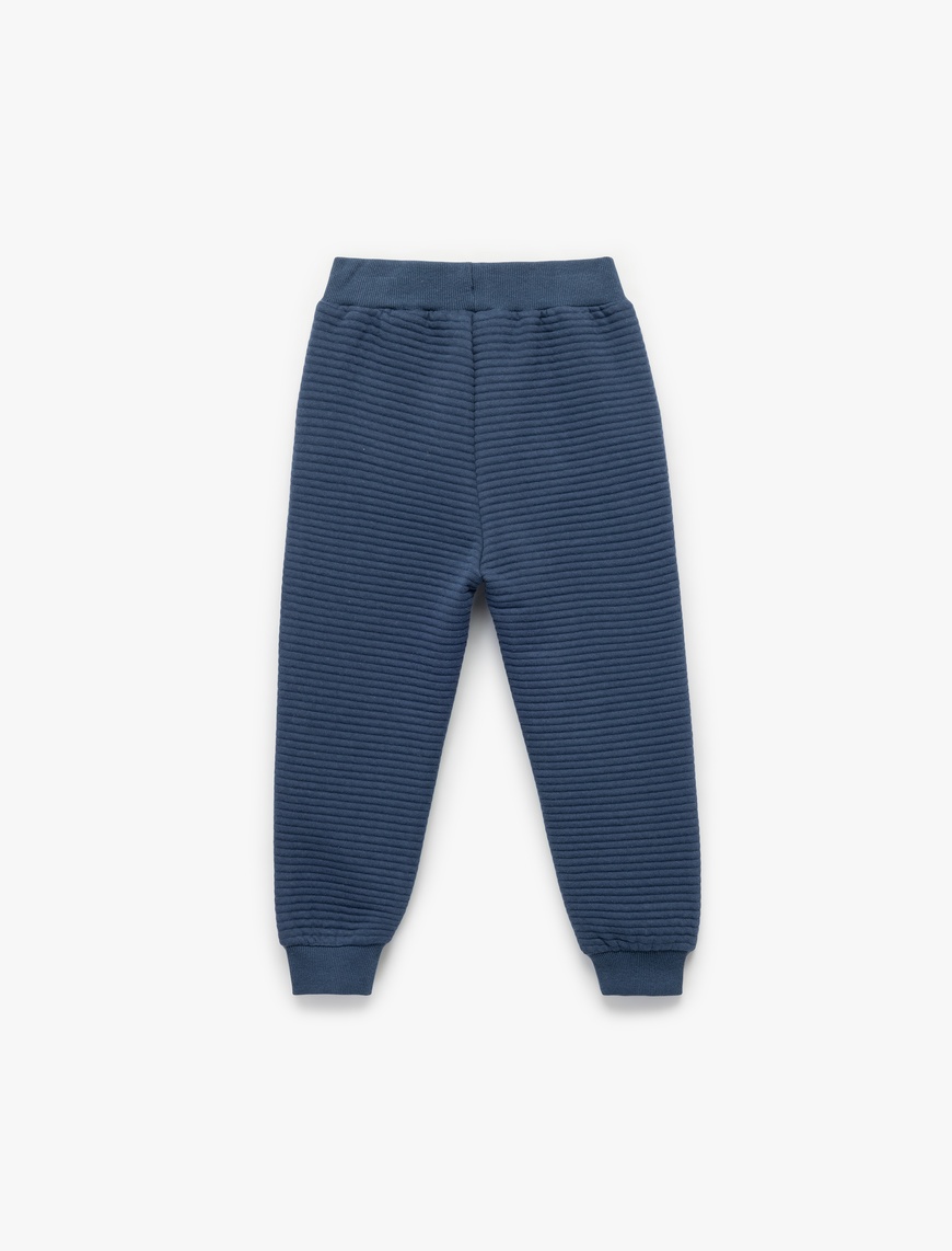  Erkek Bebek Pamuklu Beli Bağcıklı Basic Jogger Eşofman Altı