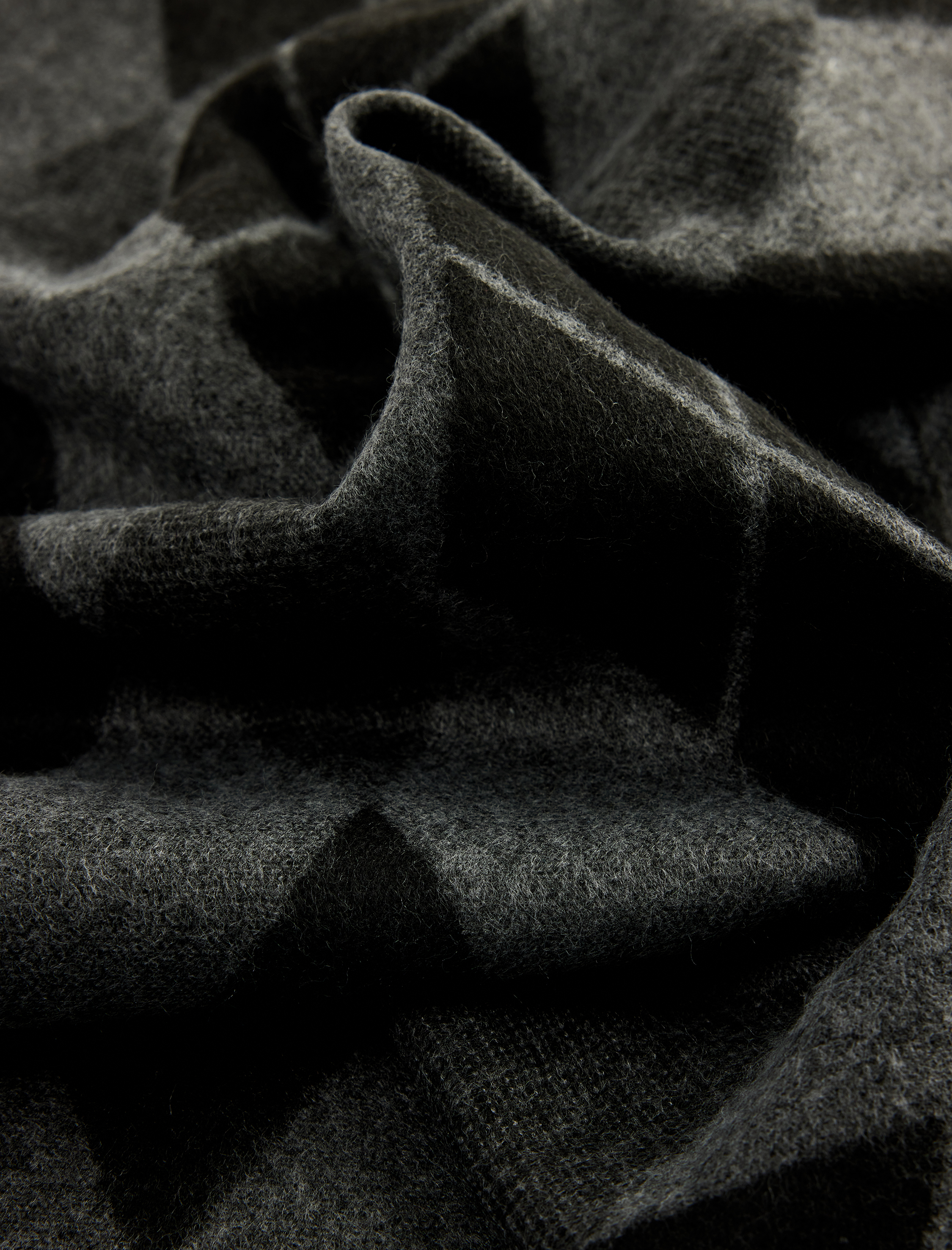  Erkek Viskon Karışımlı Uzun Baklava Desenli Atkı