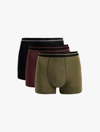 Pamuklu Regular Fit 3'lü Boxer Seti