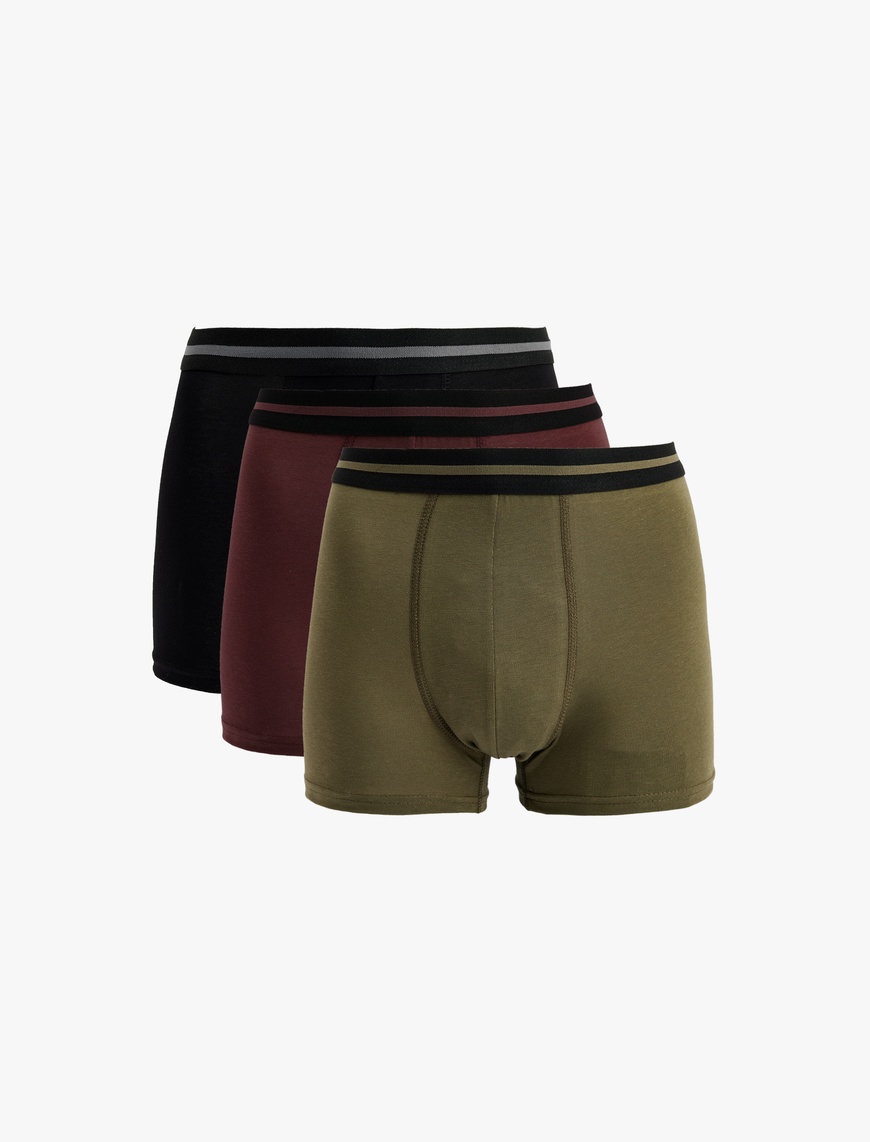   Pamuklu Regular Fit 3'lü Boxer Seti