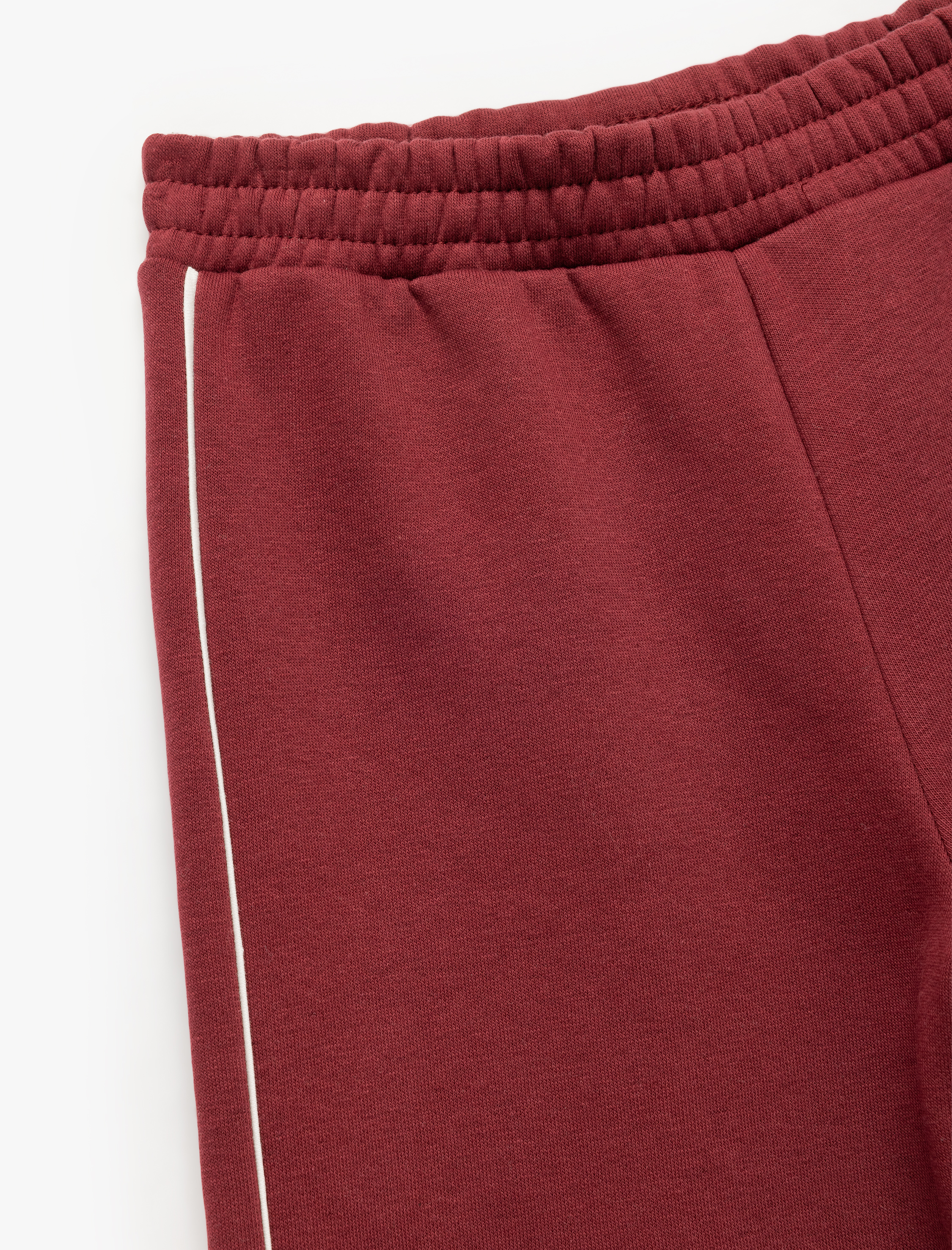  Kız Çocuk Şardonlu Biyeli Pamuklu Beli Lastikli Eşofman Altı