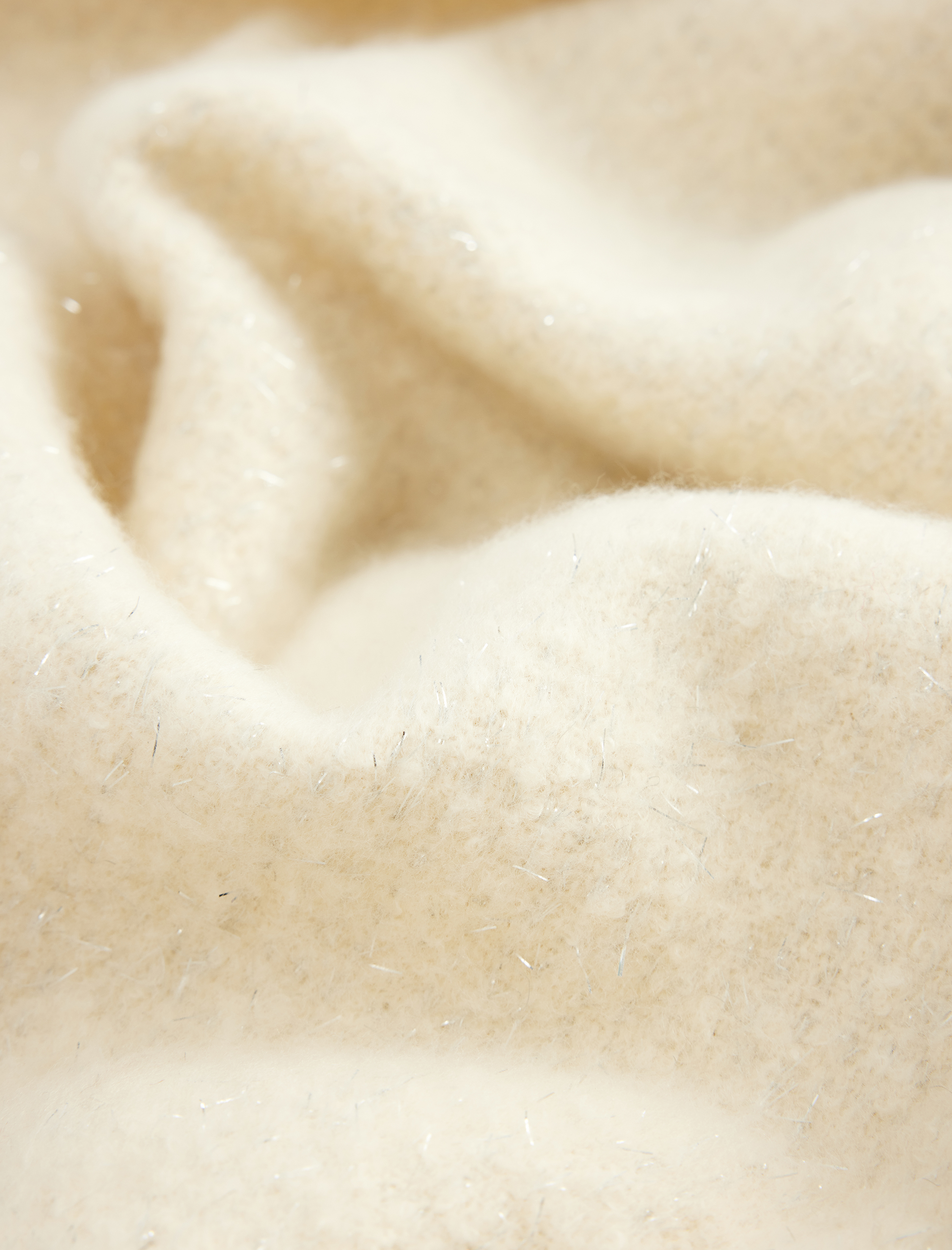  Kadın Sim Detaylı Püsküllü Uzun Atkı