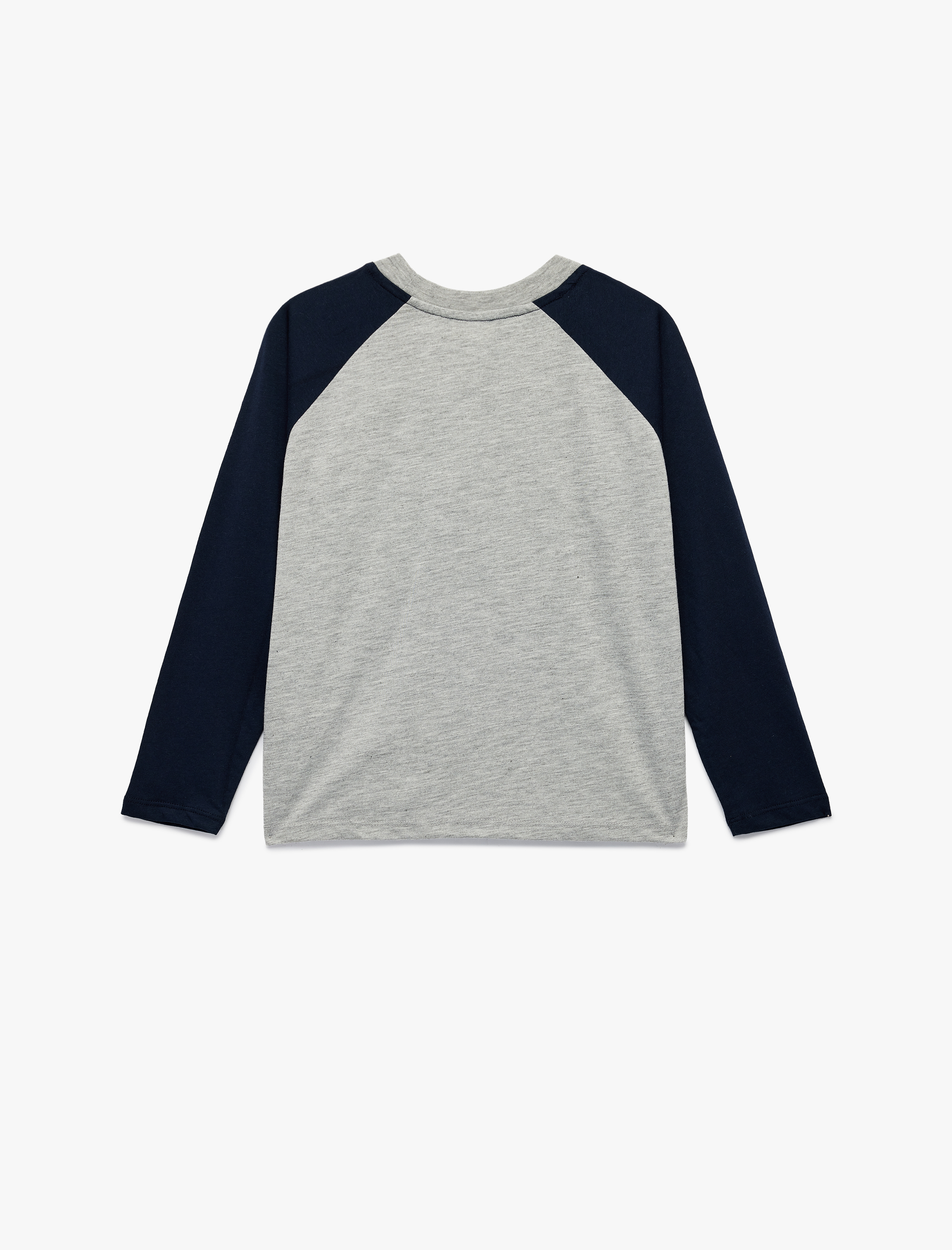  Erkek Çocuk Uzun Reglan Kol Bisiklet Yaka Pamuk Viskon Karışımlı Baskılı Tişört