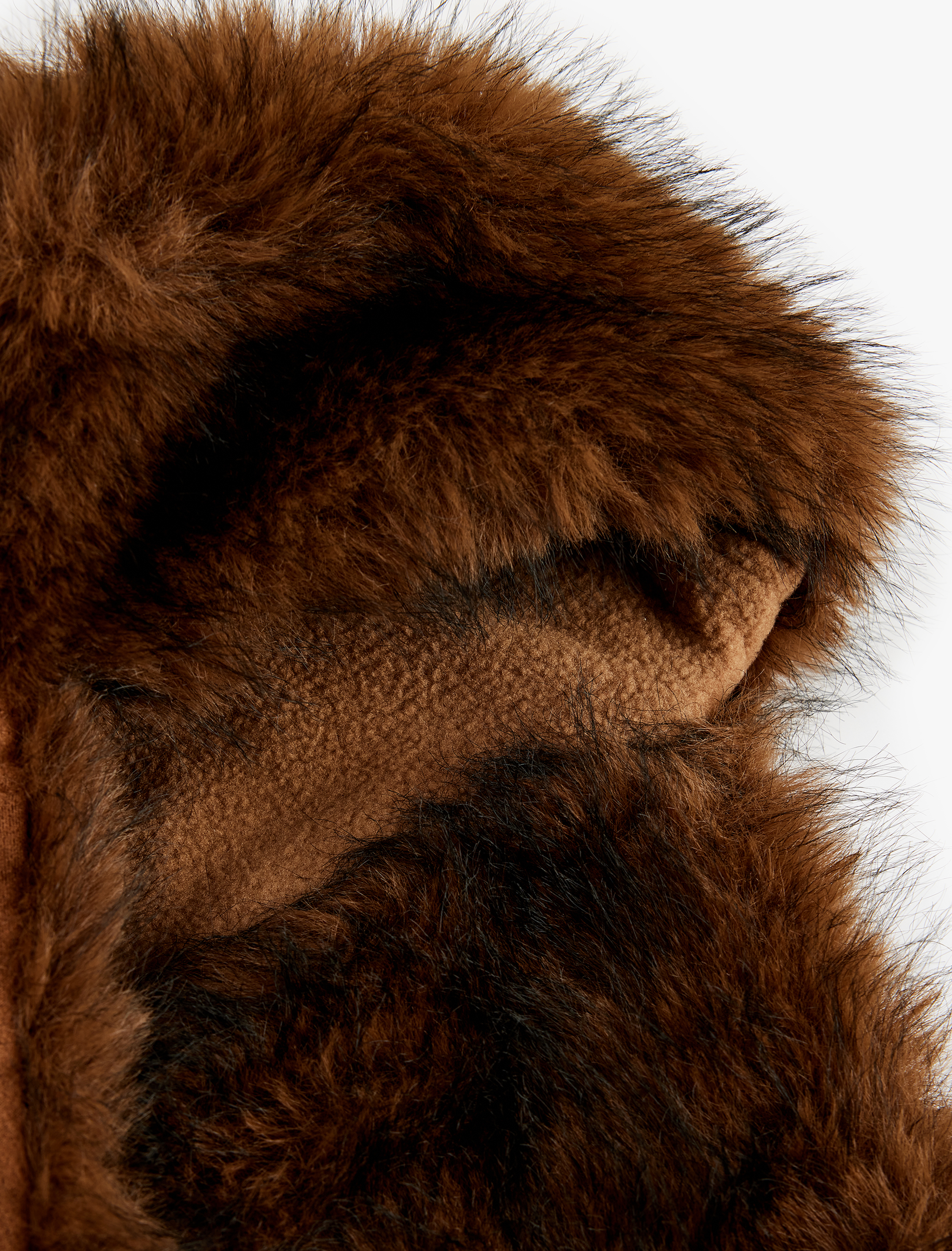  Kadın Süet Görünümlü Suni Kürk Ushanka