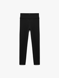 Yüksek Bel Slim Fit Spor Tayt