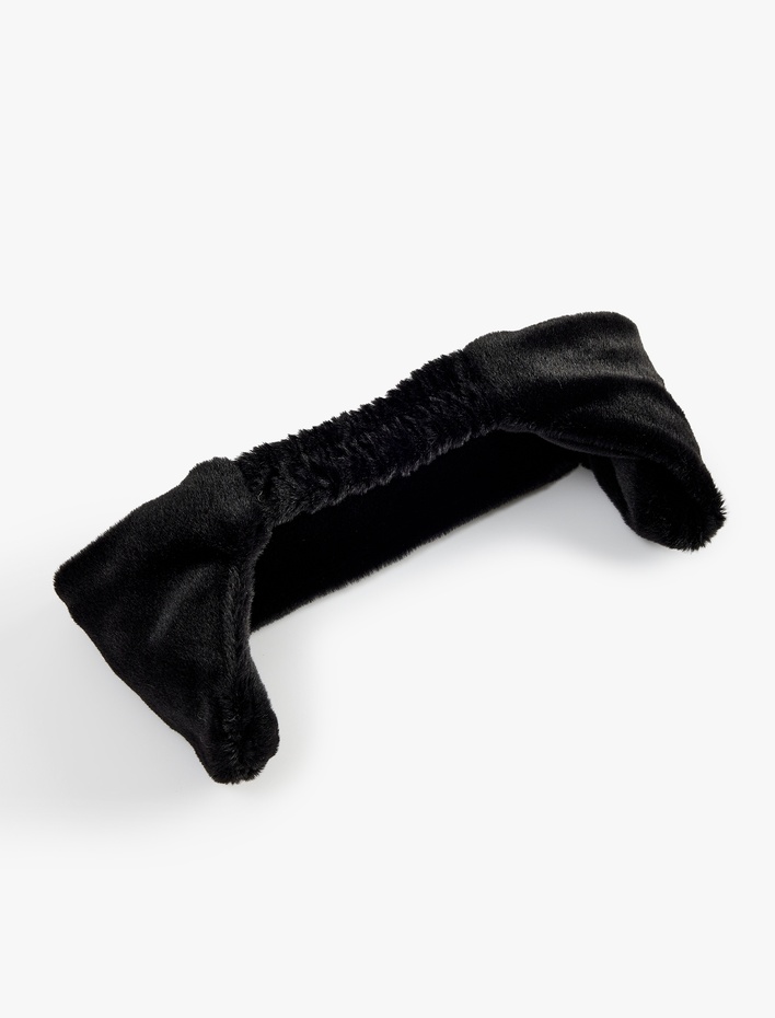 Kadın Arkası Lastikli Polar Kulaklık