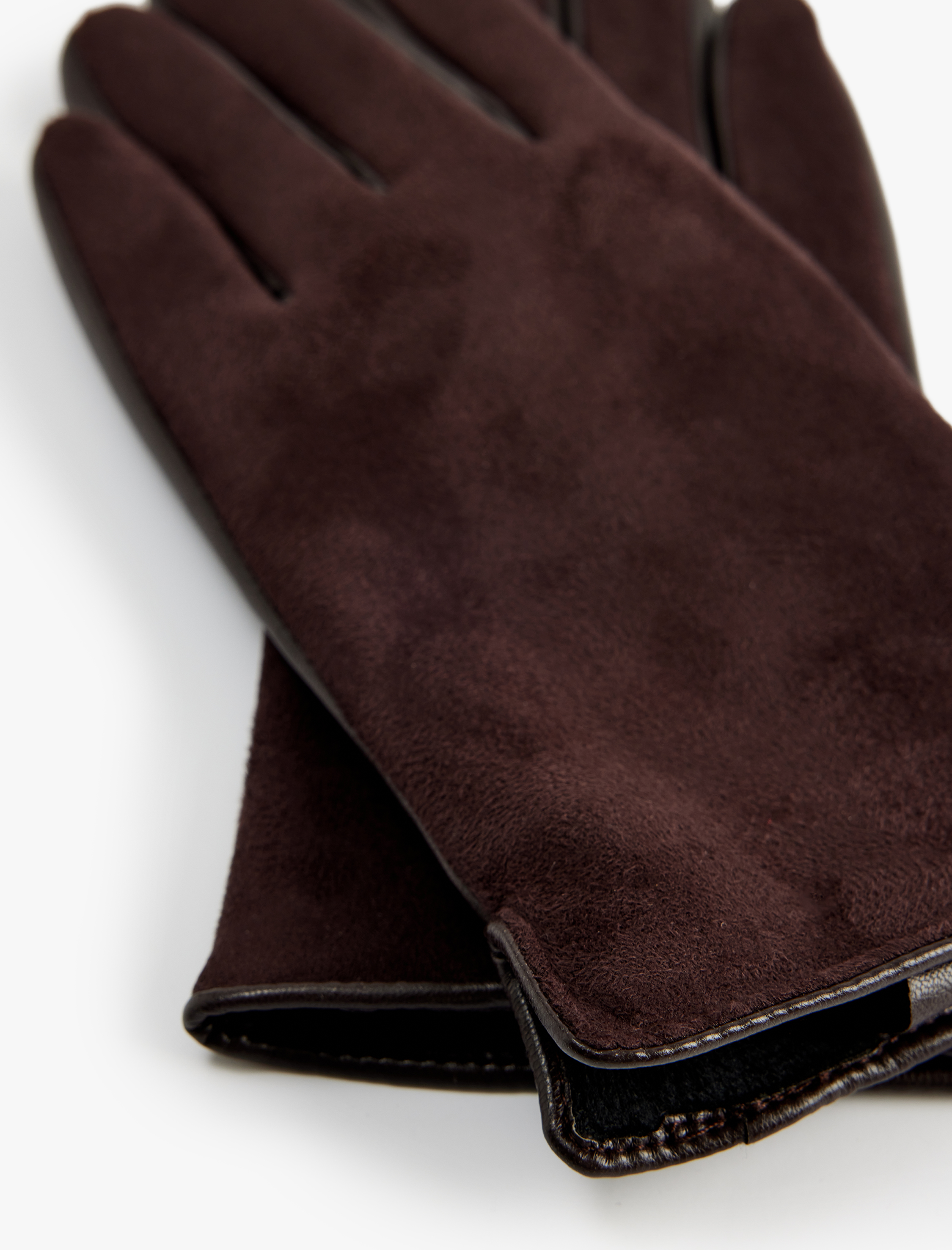  Kadın Suni Deri Süet Görünümlü Eldiven