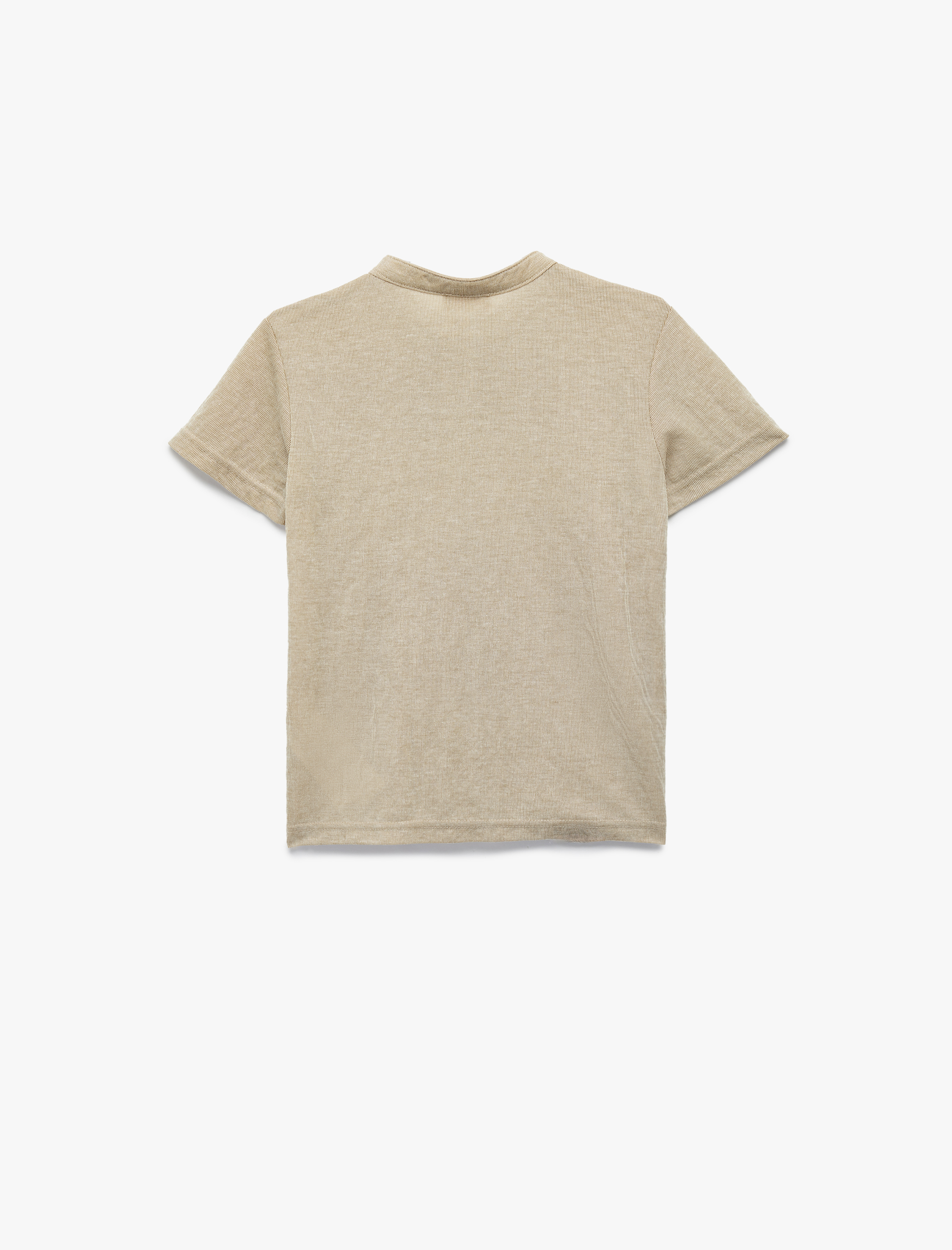  Erkek Çocuk Viskon Karışımlı Düğmeli Kısa Kollu Hakim Yaka Tişört