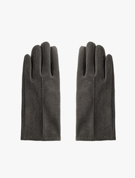 Kaşe Dikiş Detaylı Eldiven