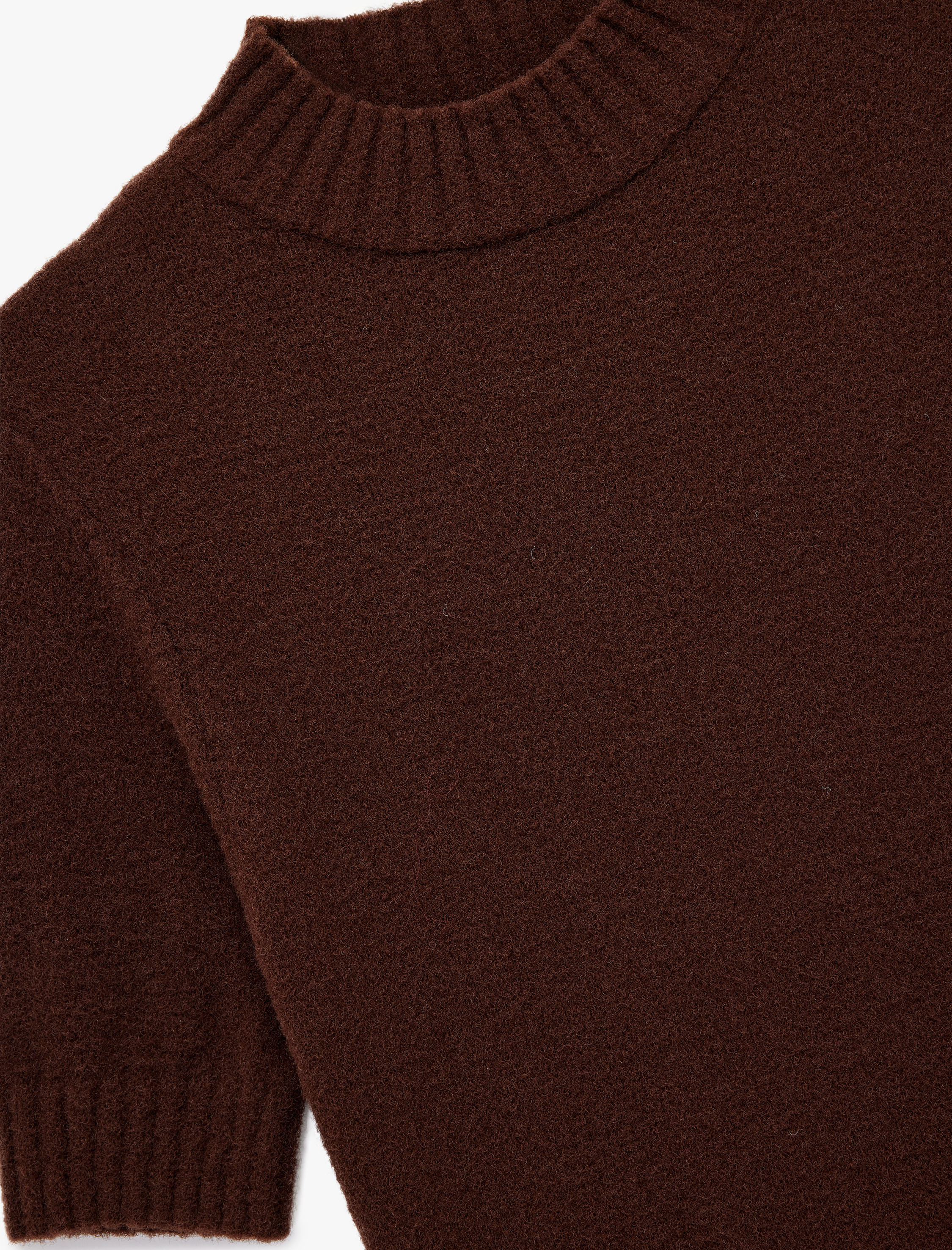   Regular Fit Kısa Kollu Dik Yaka Triko Kazak