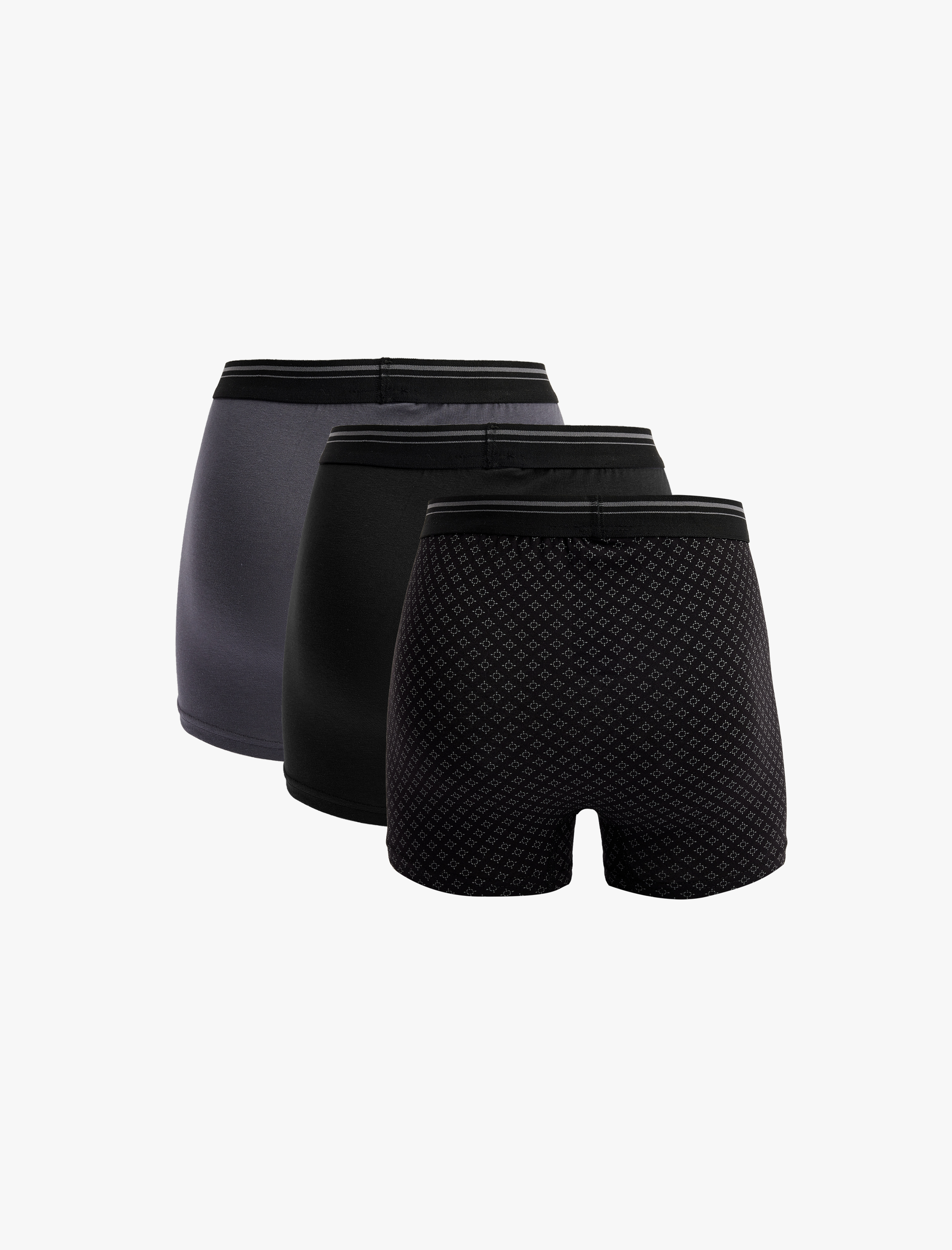 Pamuklu Regular Fit 3'lü Boxer Seti