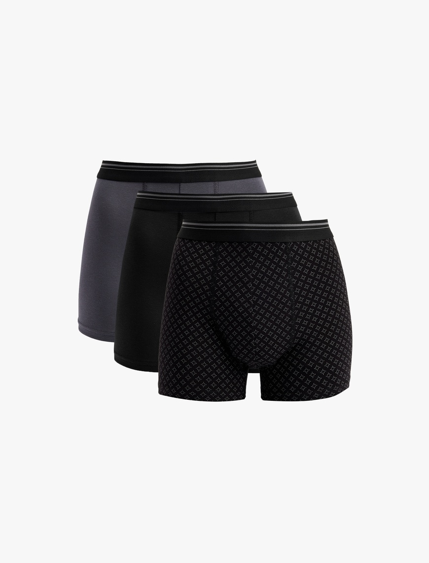   Pamuklu Regular Fit 3'lü Boxer Seti