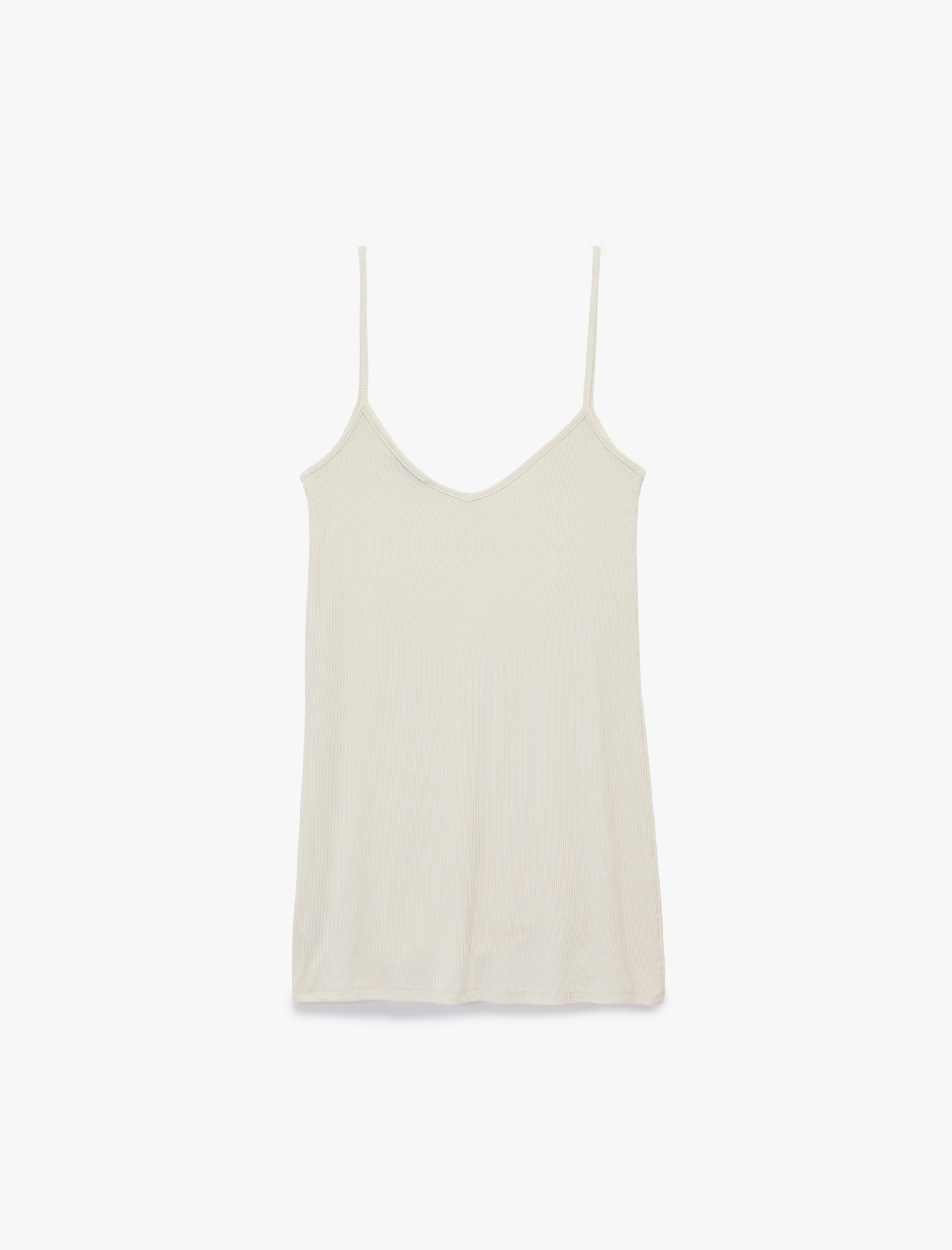   Viskon Kumaş İnce Askılı Mini Gecelik