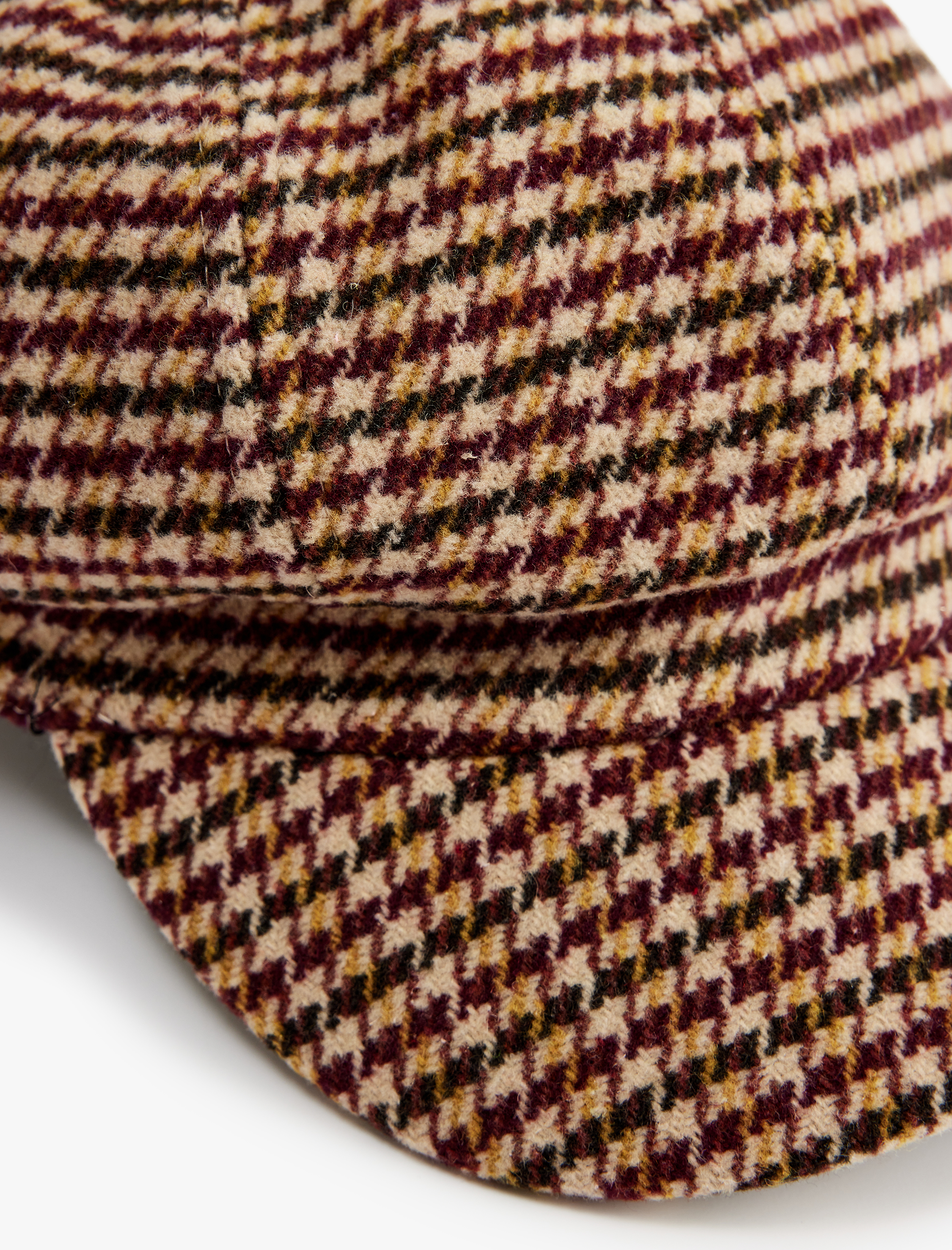  Kadın Kazayağı Desenli Kasket Şapka