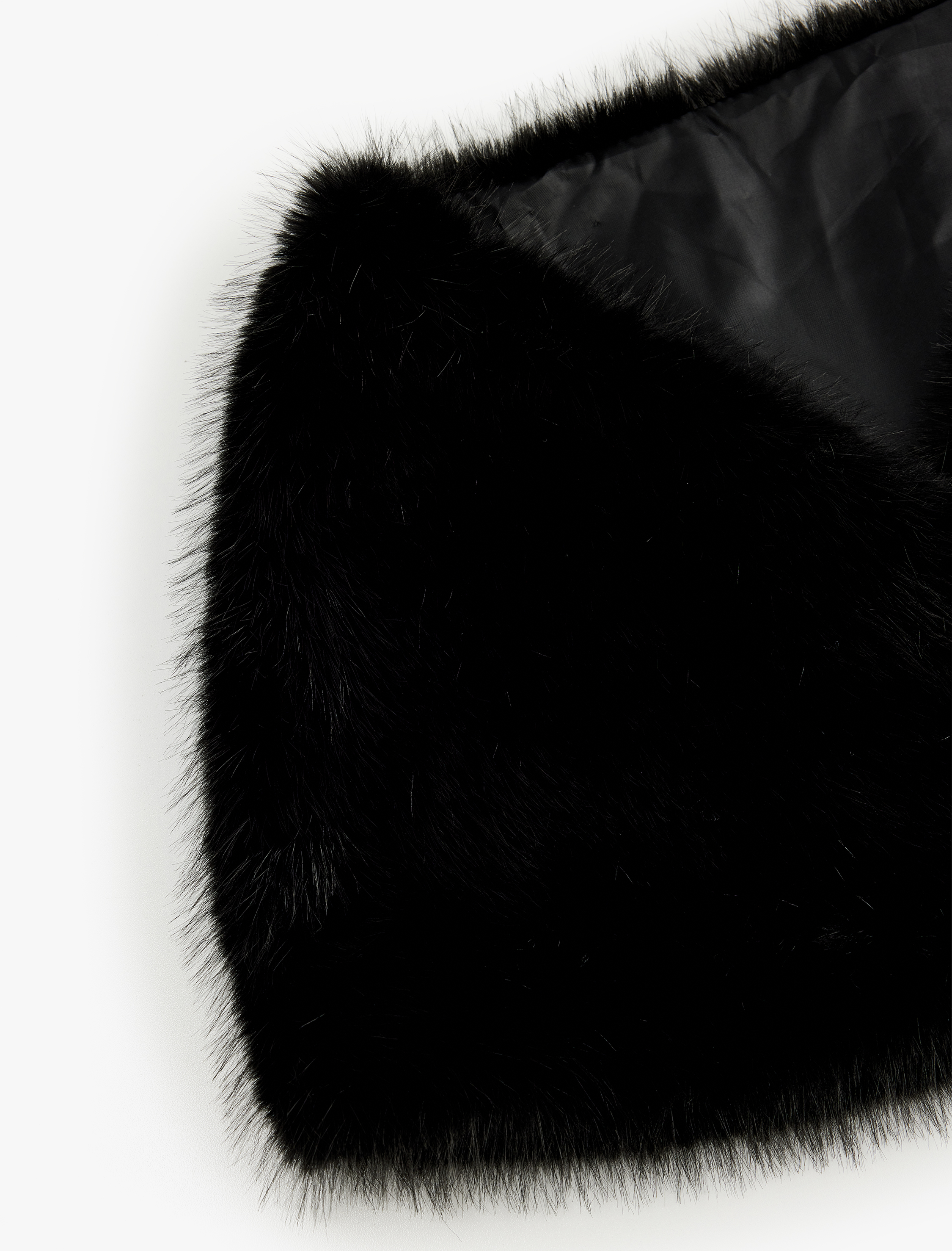  Kadın Kısa Suni Kürk Atkı - Koton X Melis Ağazat