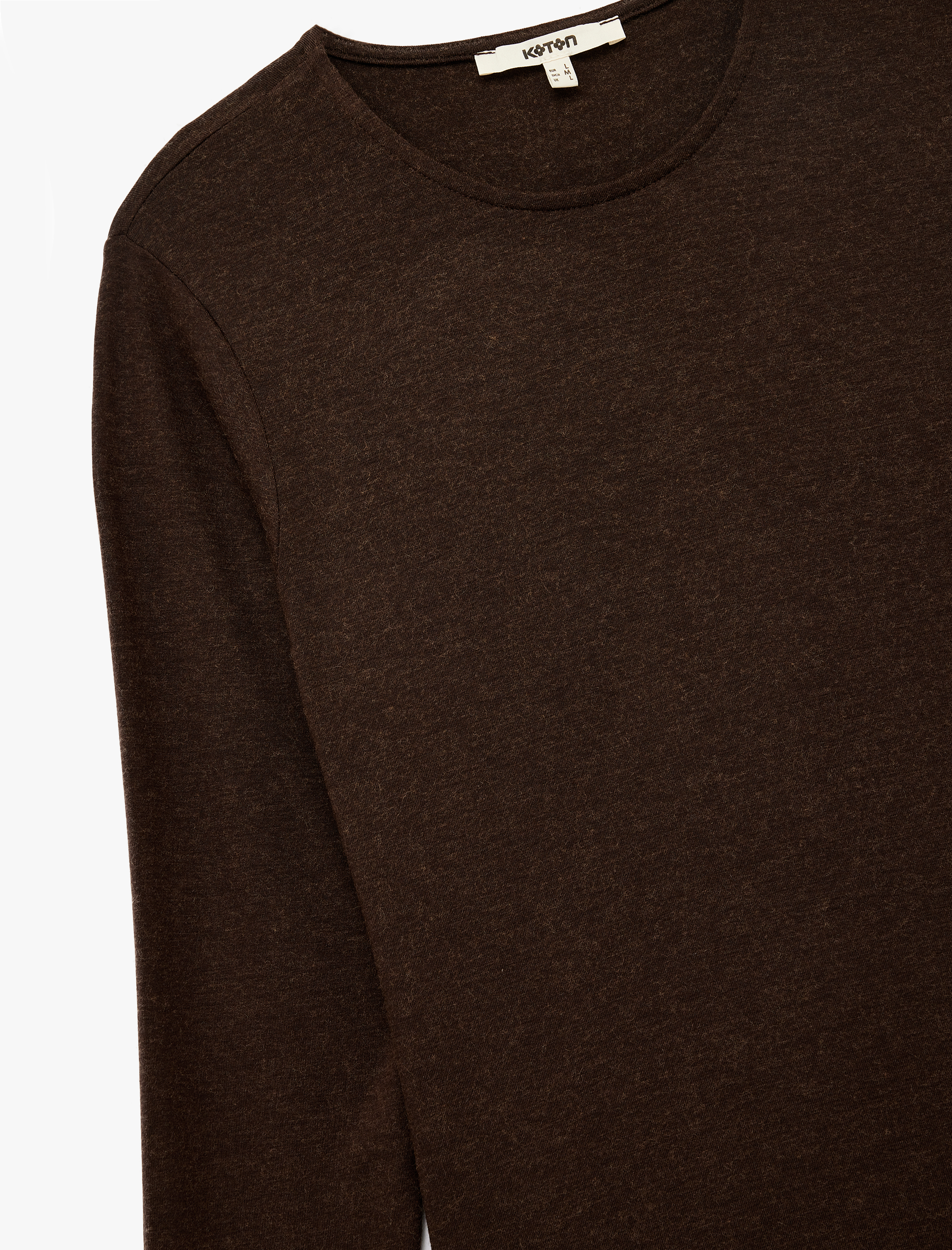   Koyun Yünü Karışımlı Slim Fit Uzun Kollu Bisiklet Yaka Bodysuit