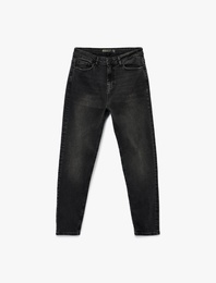 Normal Bel Pamuklu Tapered Fit Jean Pantolon - Joe Jean