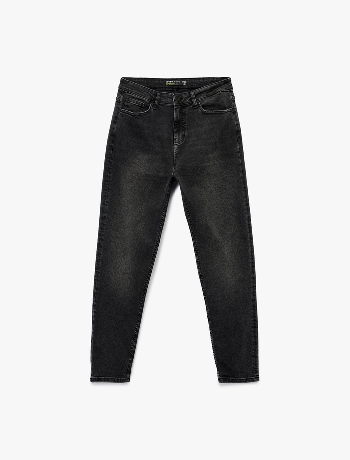  Normal Bel Pamuklu Tapered Fit Jean Pantolon - Joe Jean