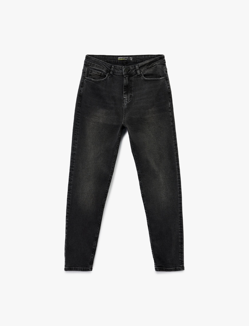   Normal Bel Pamuklu Tapered Fit Jean Pantolon - Joe Jean
