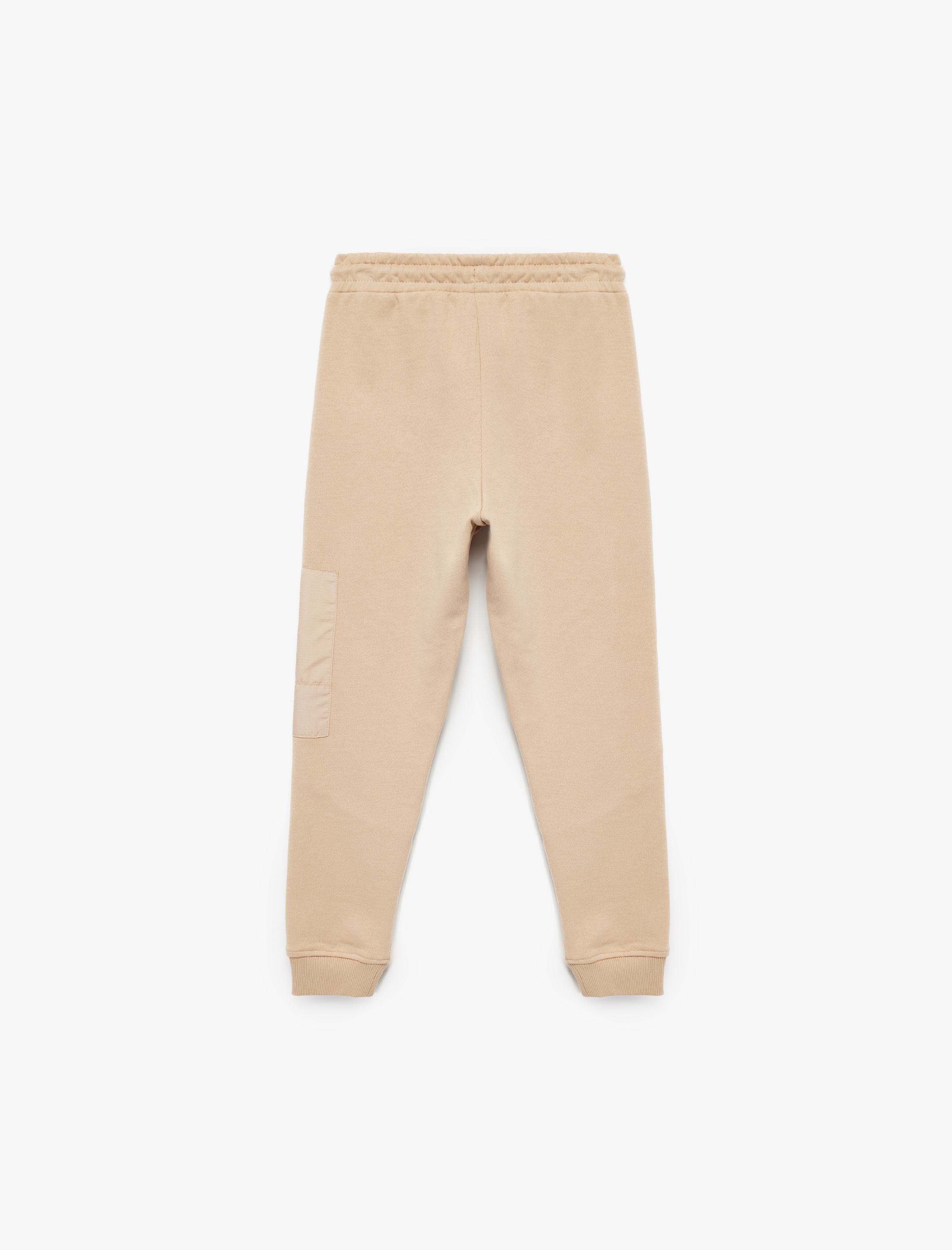 Erkek Çocuk Üç İplik Şardonlu Baskılı Fermuar Cepli Beli Bağcıklı Jogger Eşofman Altı