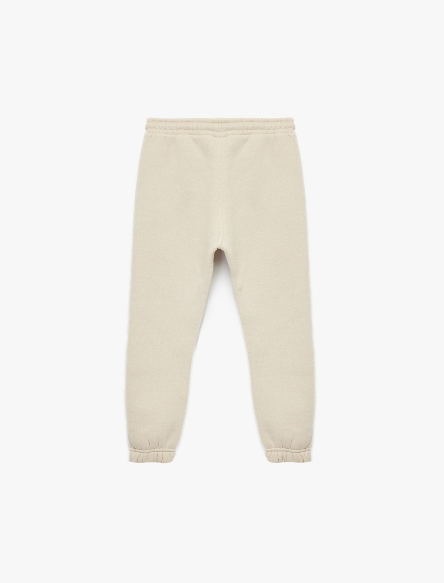 Erkek Çocuk Şardonlu Cep Detaylı Basic Jogger Eşofman Altı