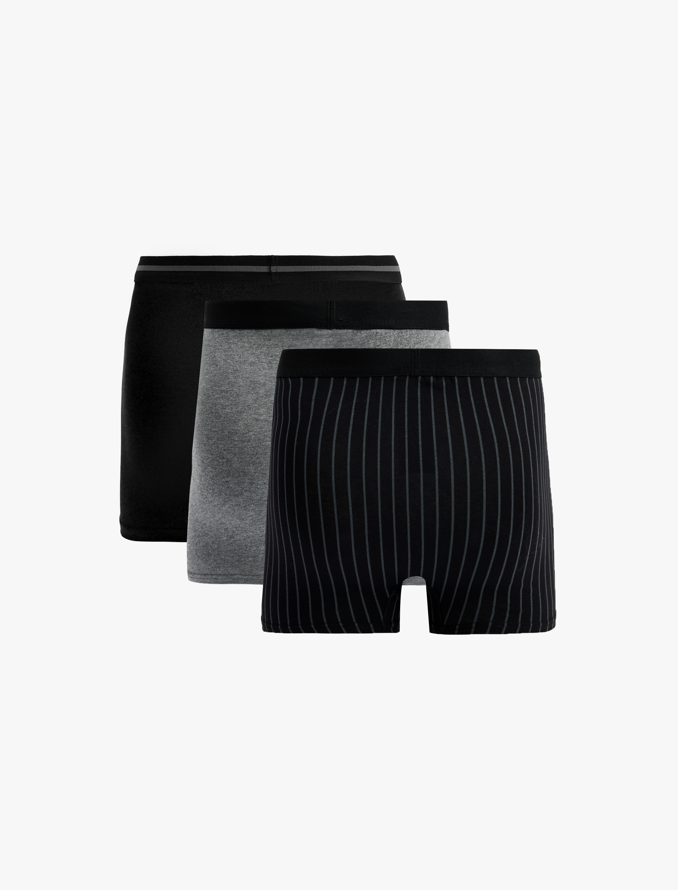   Pamuklu Desenli 3'lü Boxer Seti