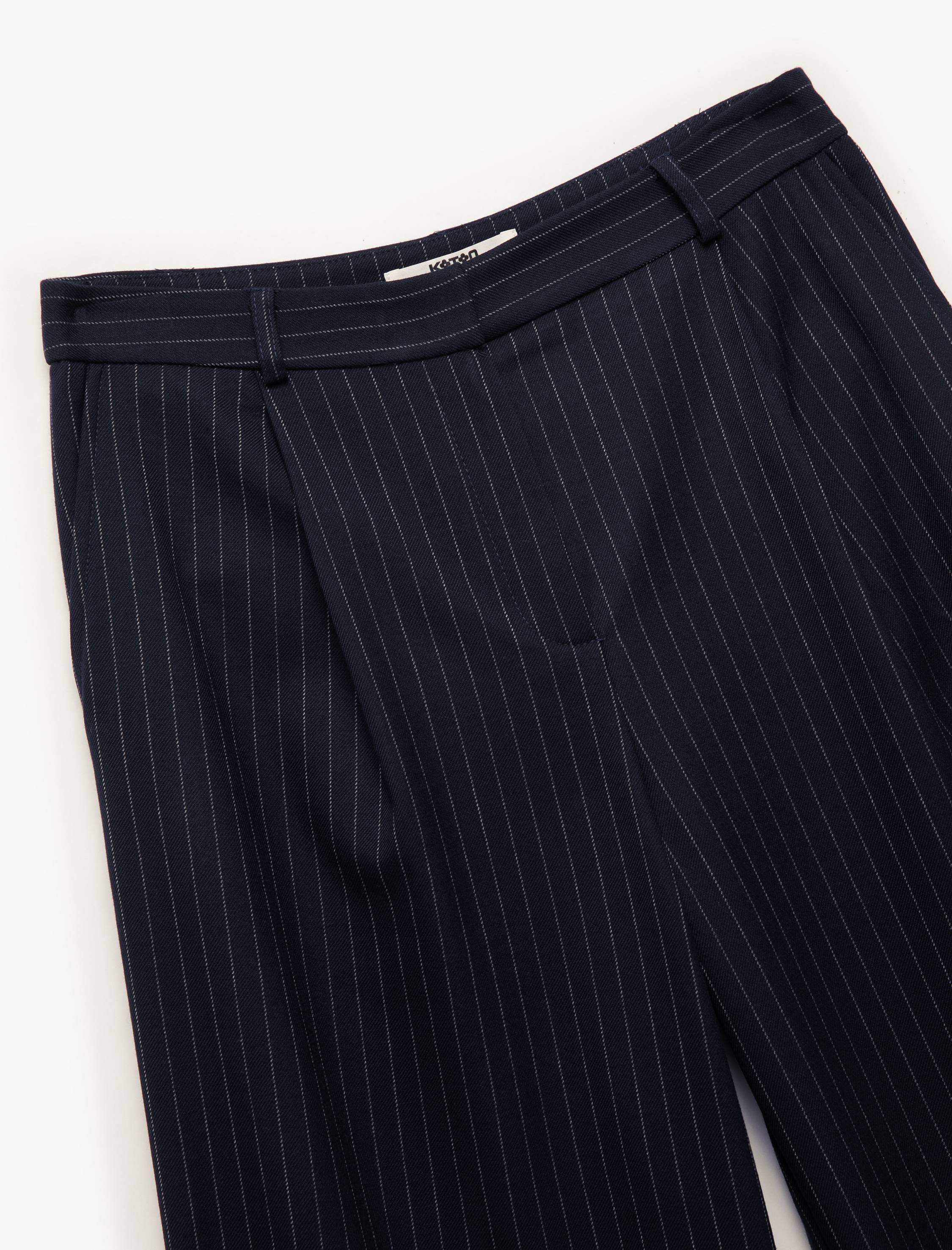   Cepli Pile Detaylı Yüksek Bel Palazzo Pantolon