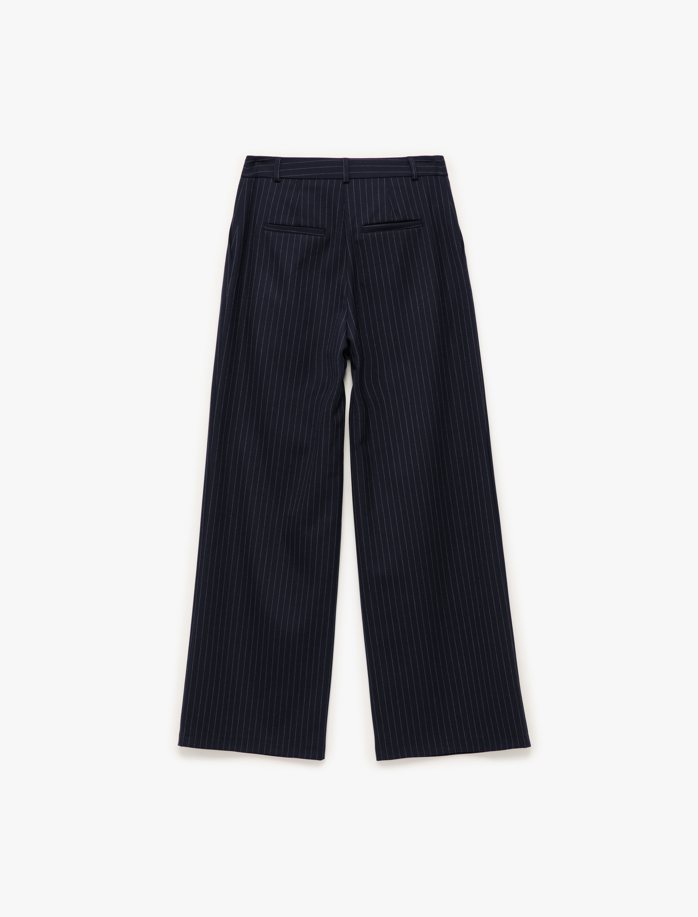   Cepli Pile Detaylı Yüksek Bel Palazzo Pantolon