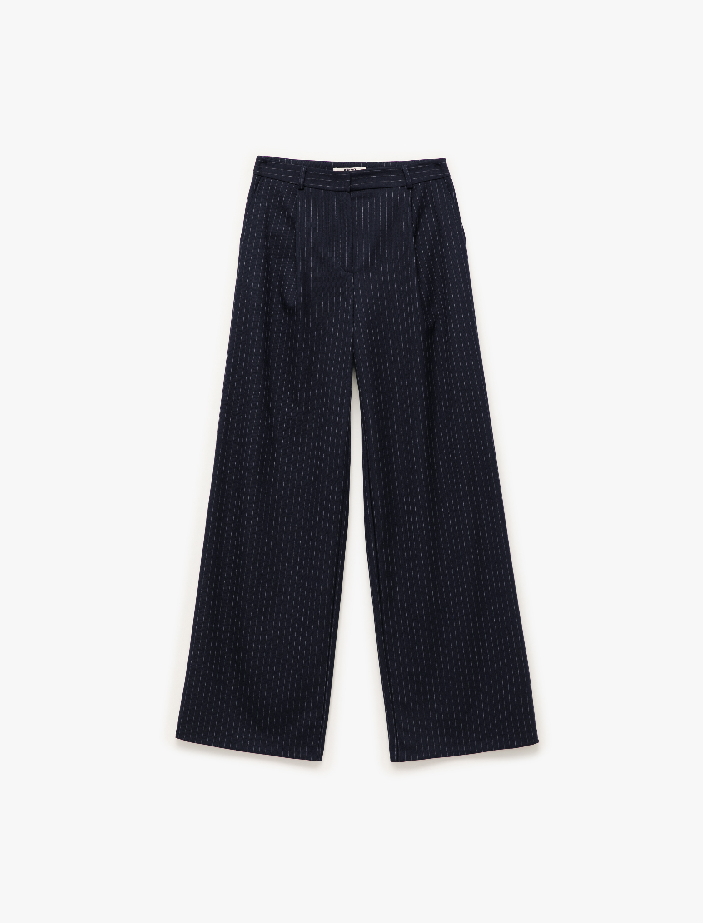   Cepli Pile Detaylı Yüksek Bel Palazzo Pantolon