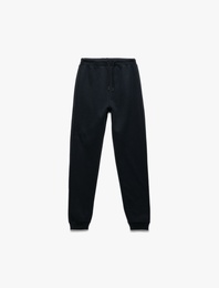 Pamuklu Beli Bağlamalı Şardonlu Basic Jogger Eşofman Altı