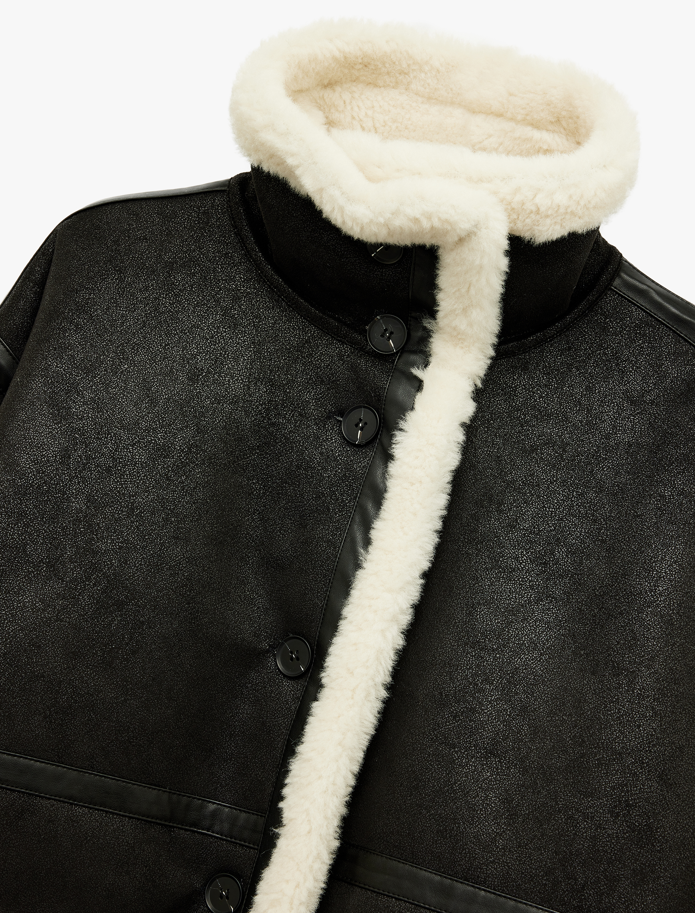   Bonded Kaban İçi Peluş Astarlı Düğmeli Cepli