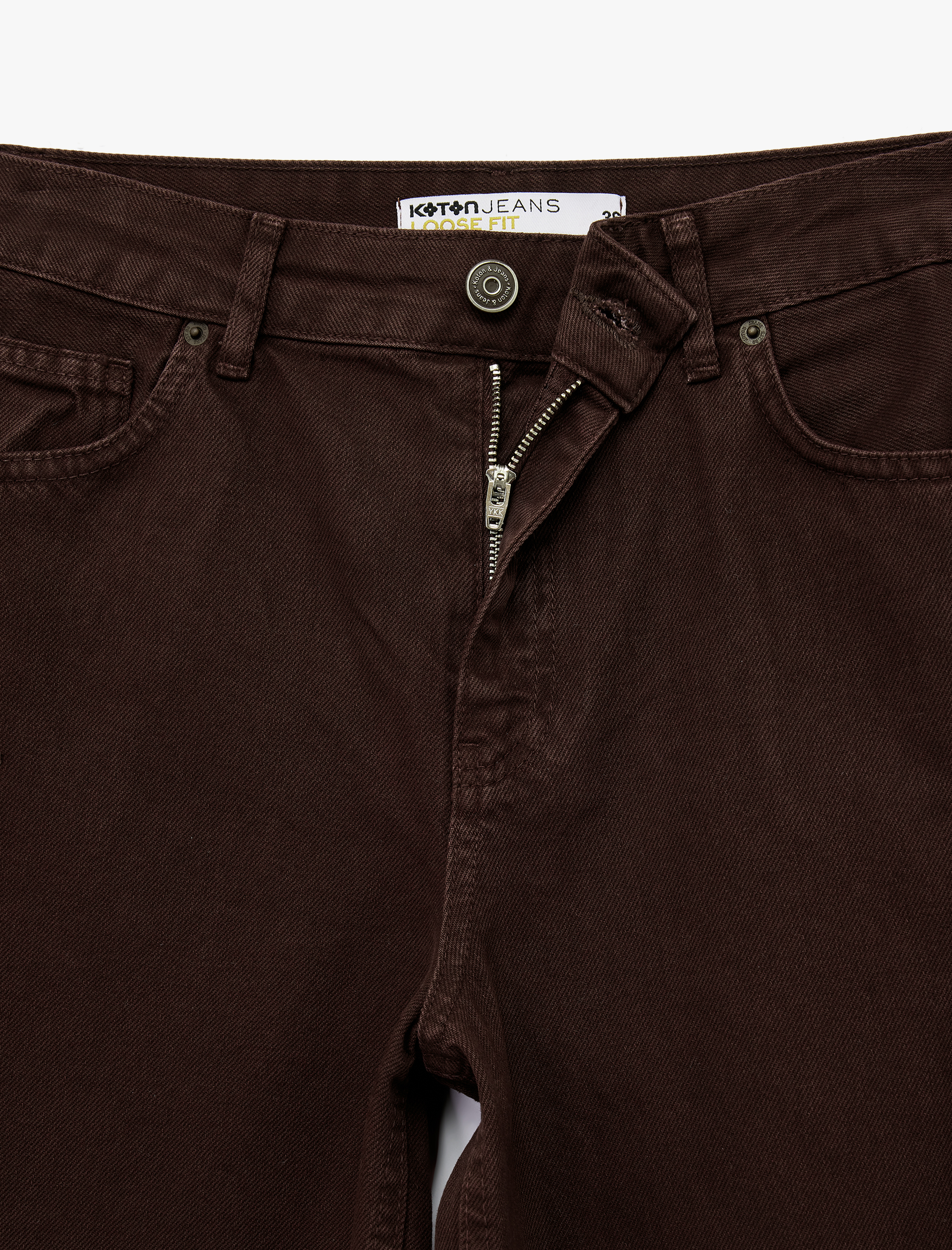   Pamuklu Bol Kesim Geniş Paça Jean Pantolon - Loose Straight Fit Jean