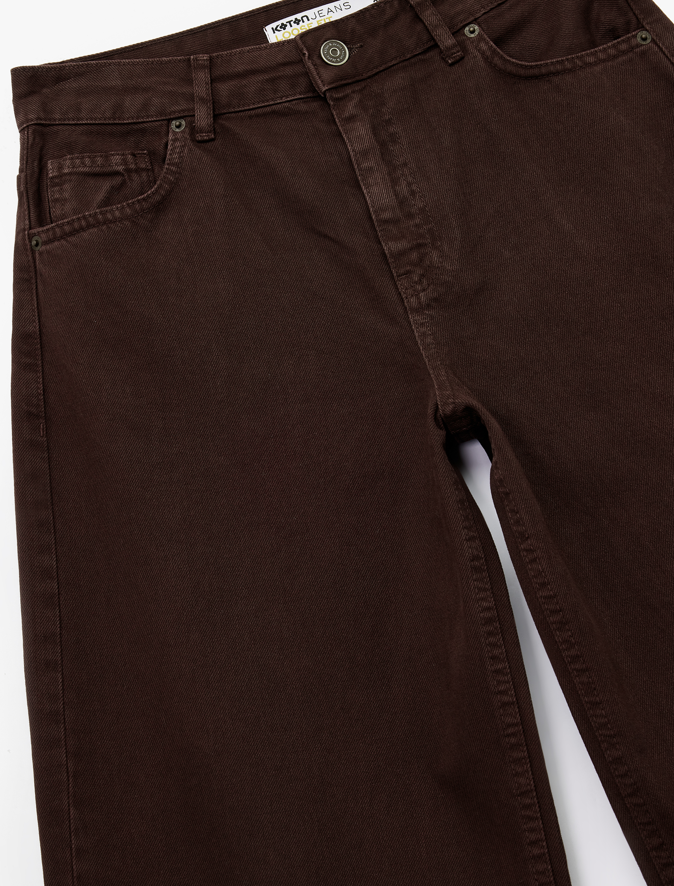   Pamuklu Bol Kesim Geniş Paça Jean Pantolon - Loose Straight Fit Jean