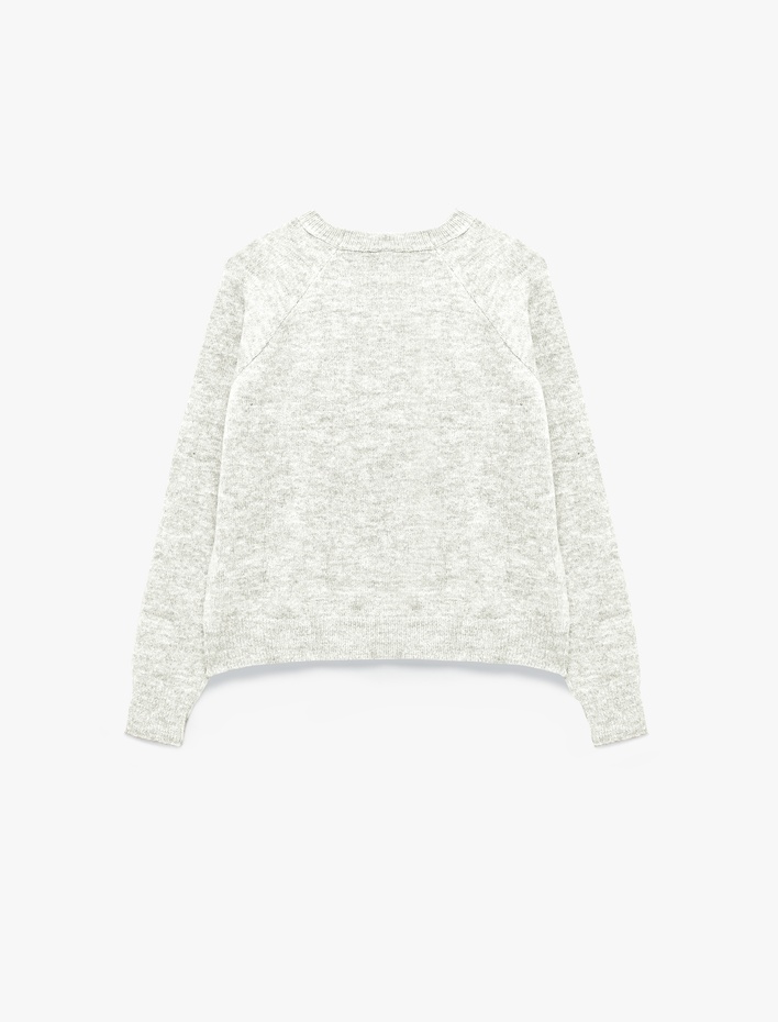  Uzun Kollu Bisiklet Yaka Basic Triko Kazak