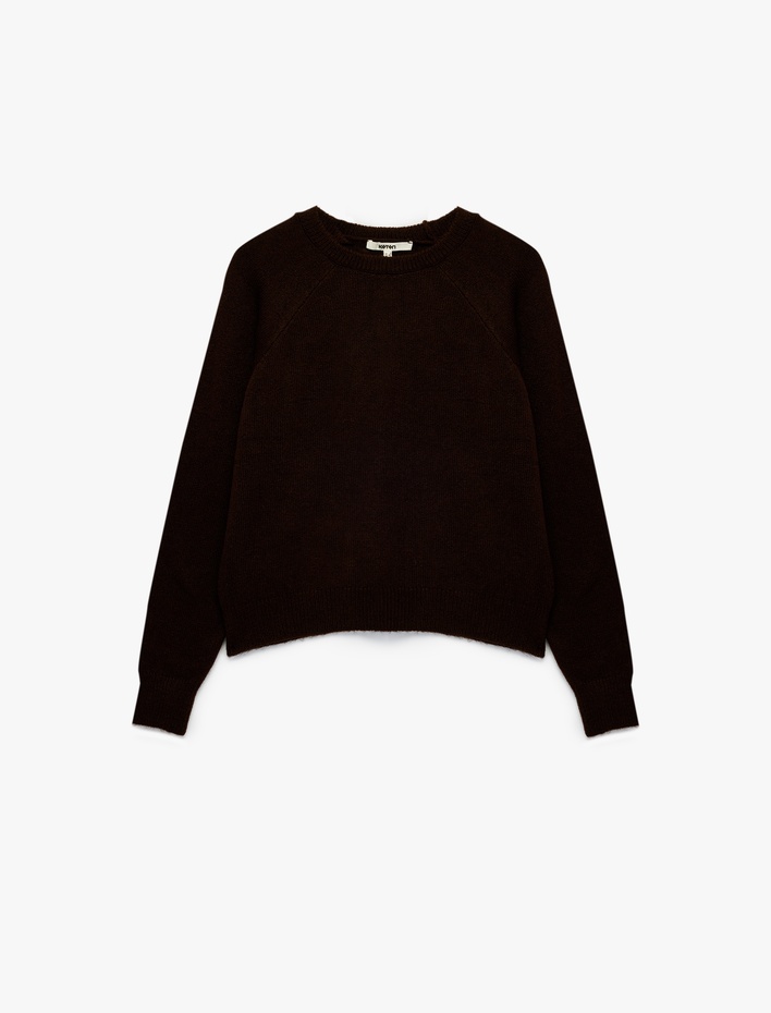  Uzun Kollu Bisiklet Yaka Basic Triko Kazak