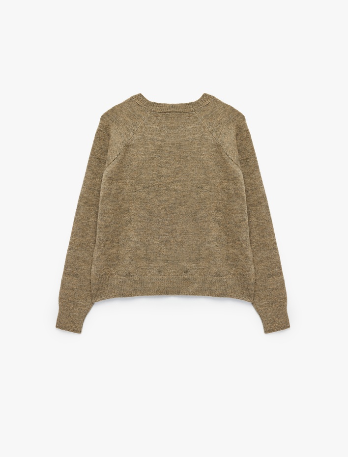  Uzun Kollu Bisiklet Yaka Basic Triko Kazak