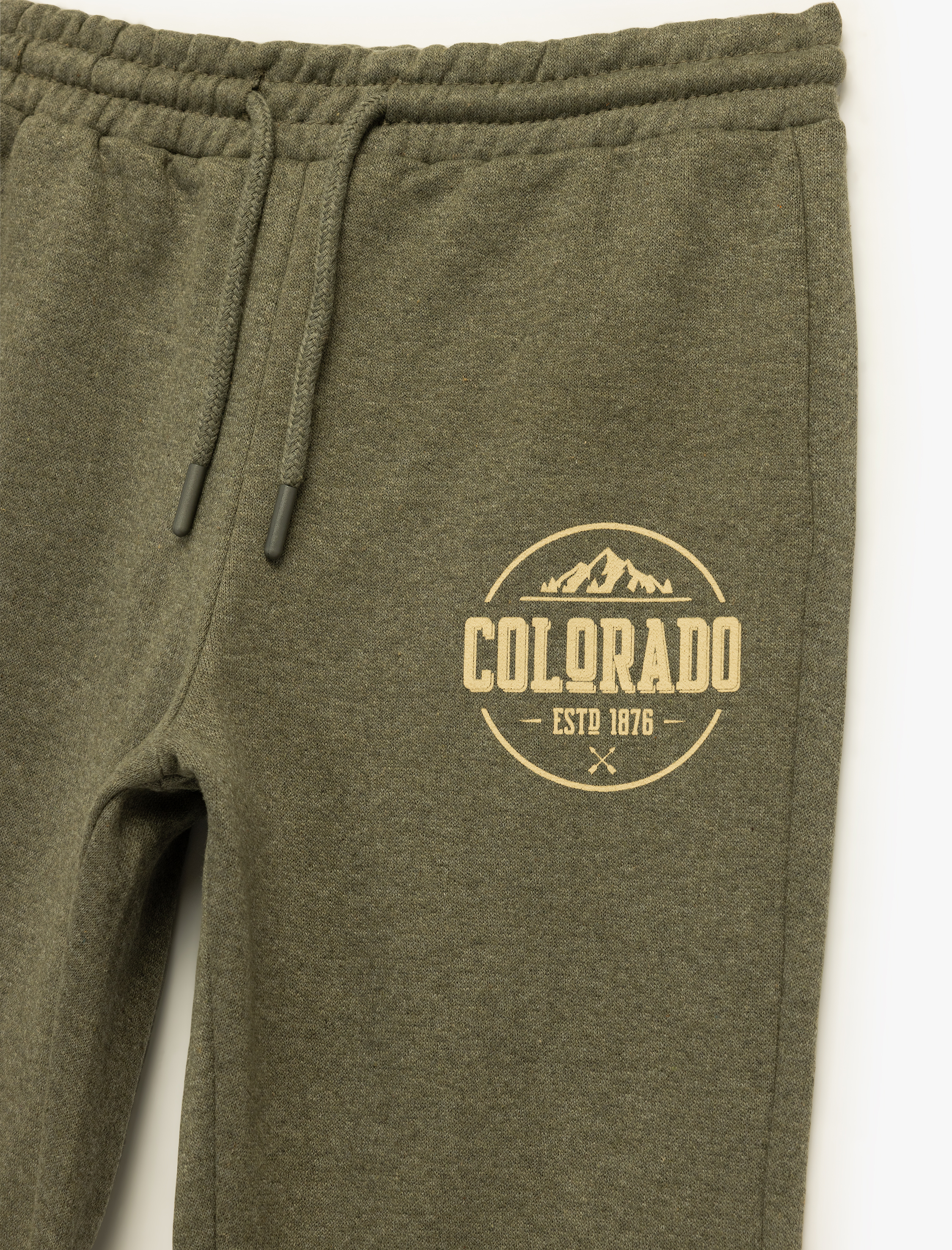  Erkek Çocuk Baskılı İki İplik Şardonlu Jogger Eşofman Altı