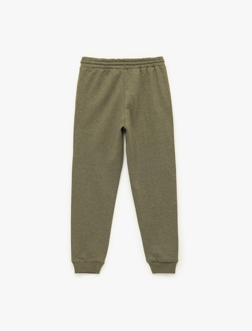  Erkek Çocuk Baskılı İki İplik Şardonlu Jogger Eşofman Altı