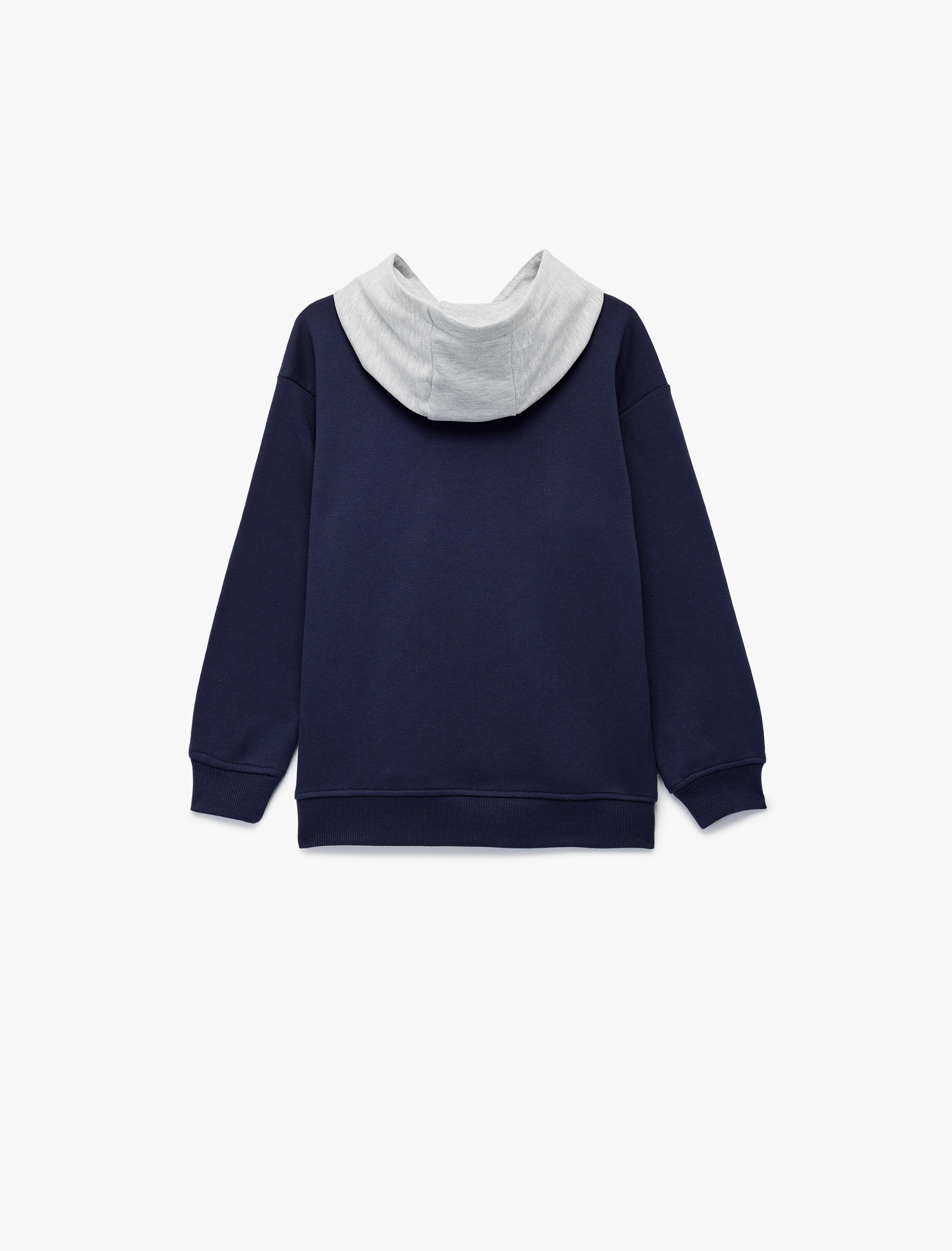  Erkek Çocuk Lisanslı Kapşonlu Uzun Kollu Şardonlu Baskılı Sweatshirt