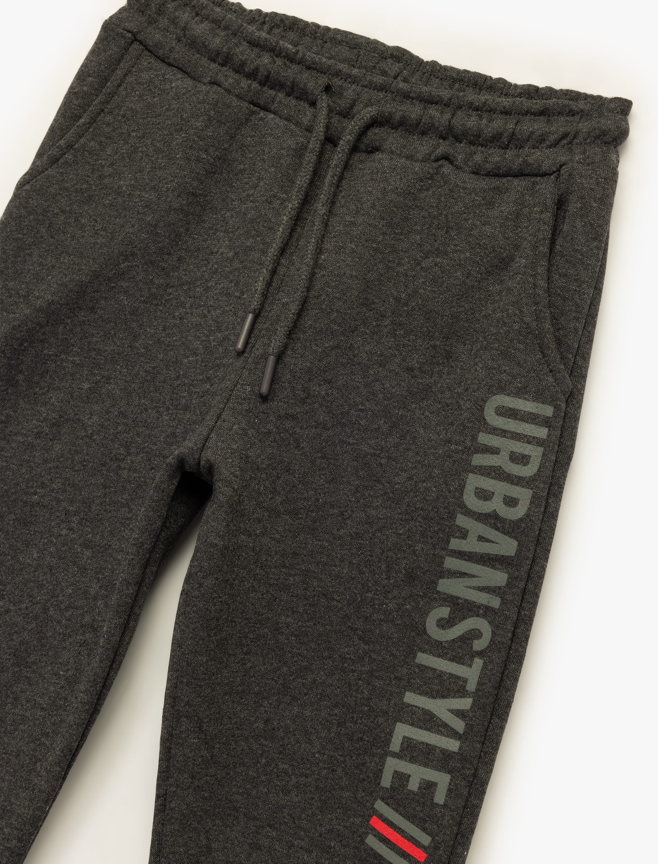  Erkek Çocuk Şardonlu Cep Detaylı Baskılı Jogger Eşofman Altı