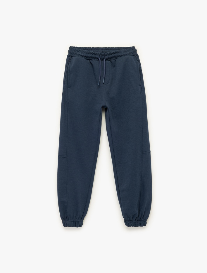 Erkek Çocuk Beli Bağcıklı Lastikli Paça Jogger Eşofman Altı