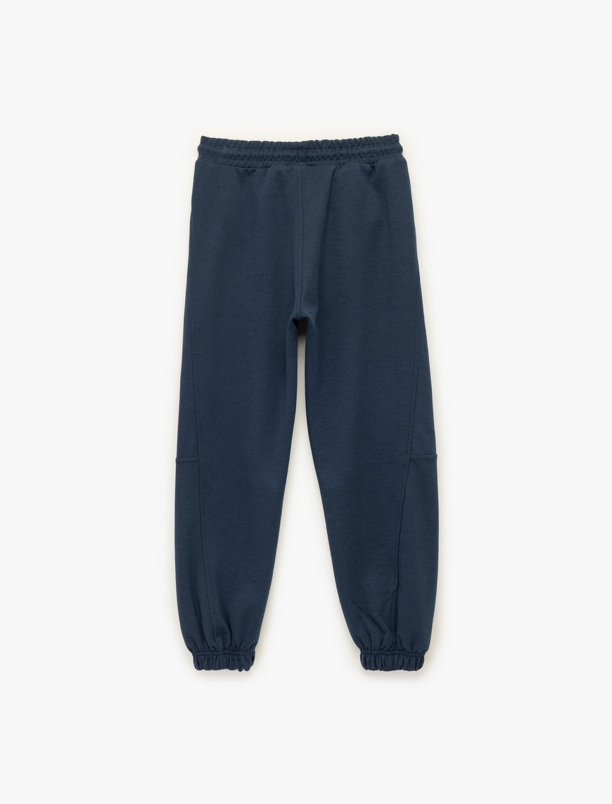  Erkek Çocuk Beli Bağcıklı Lastikli Paça Jogger Eşofman Altı