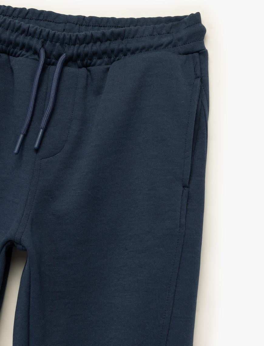  Erkek Çocuk Beli Bağcıklı Lastikli Paça Jogger Eşofman Altı