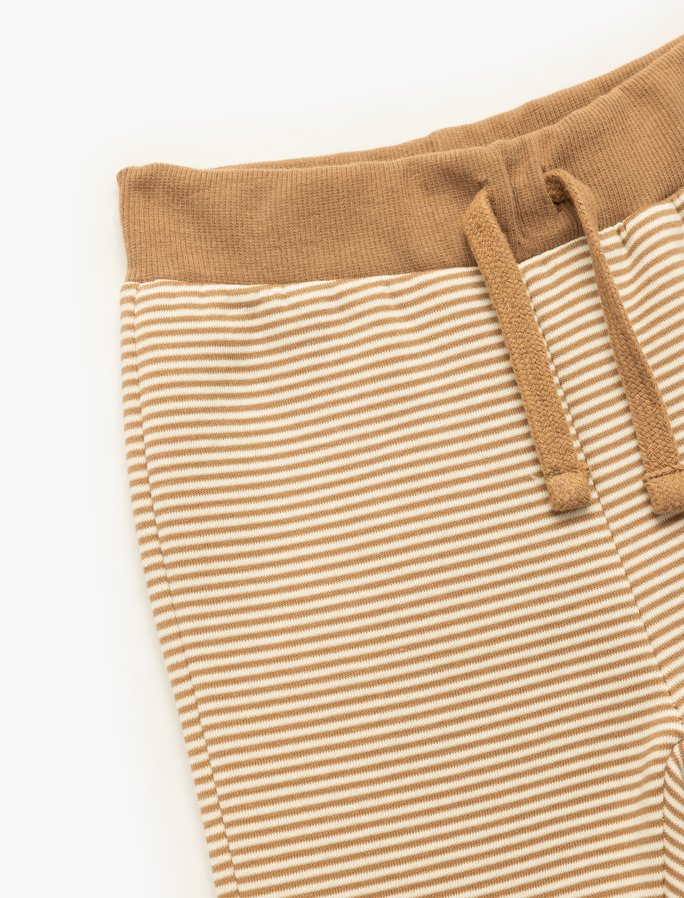  Erkek Bebek Çizgili Şardonlu Pamuk Karışımlı Beli Bağcıklı Eşofman Altı