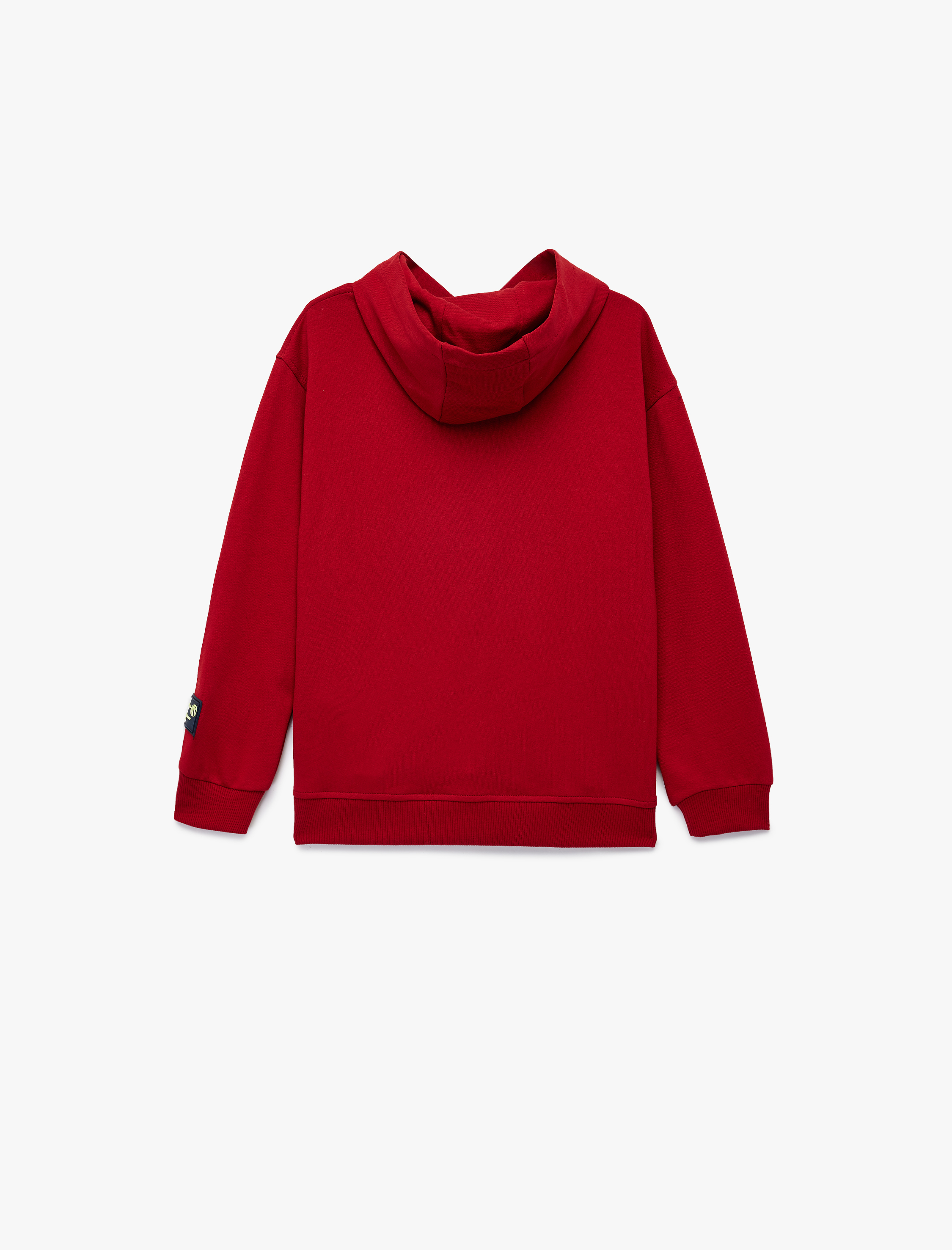  Erkek Çocuk Pamuklu Kanguru Cepli Uzun Kollu Kapüşonlu Oversize Sweatshirt