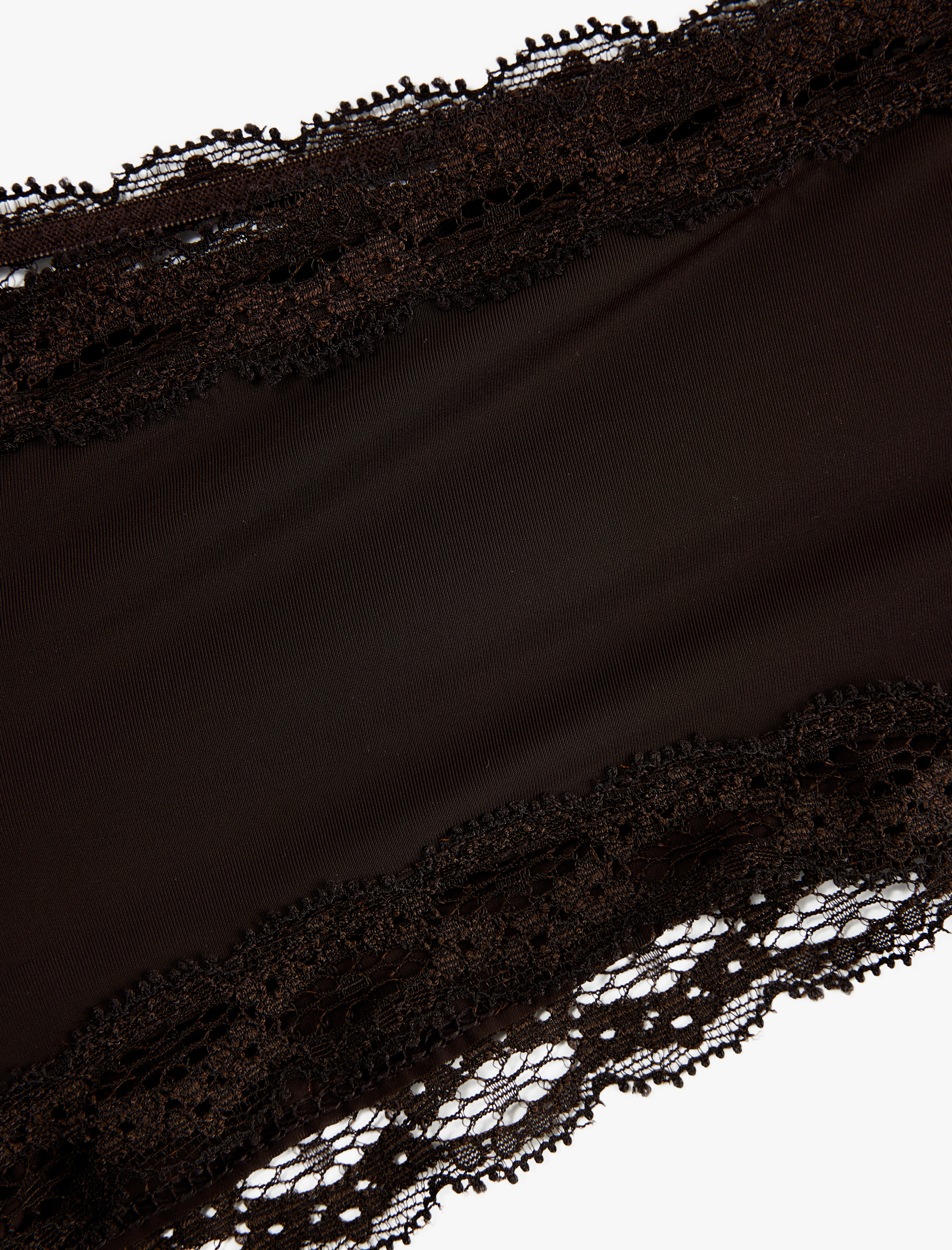   Yüksek Bel Dantelli Hipster Külot