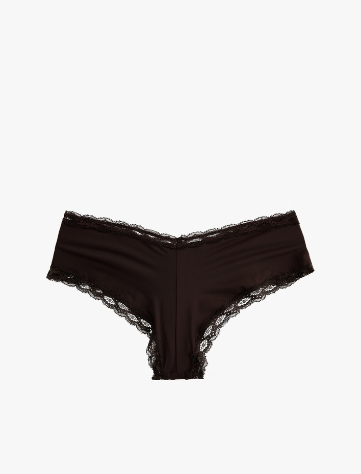  Yüksek Bel Dantelli Hipster Külot